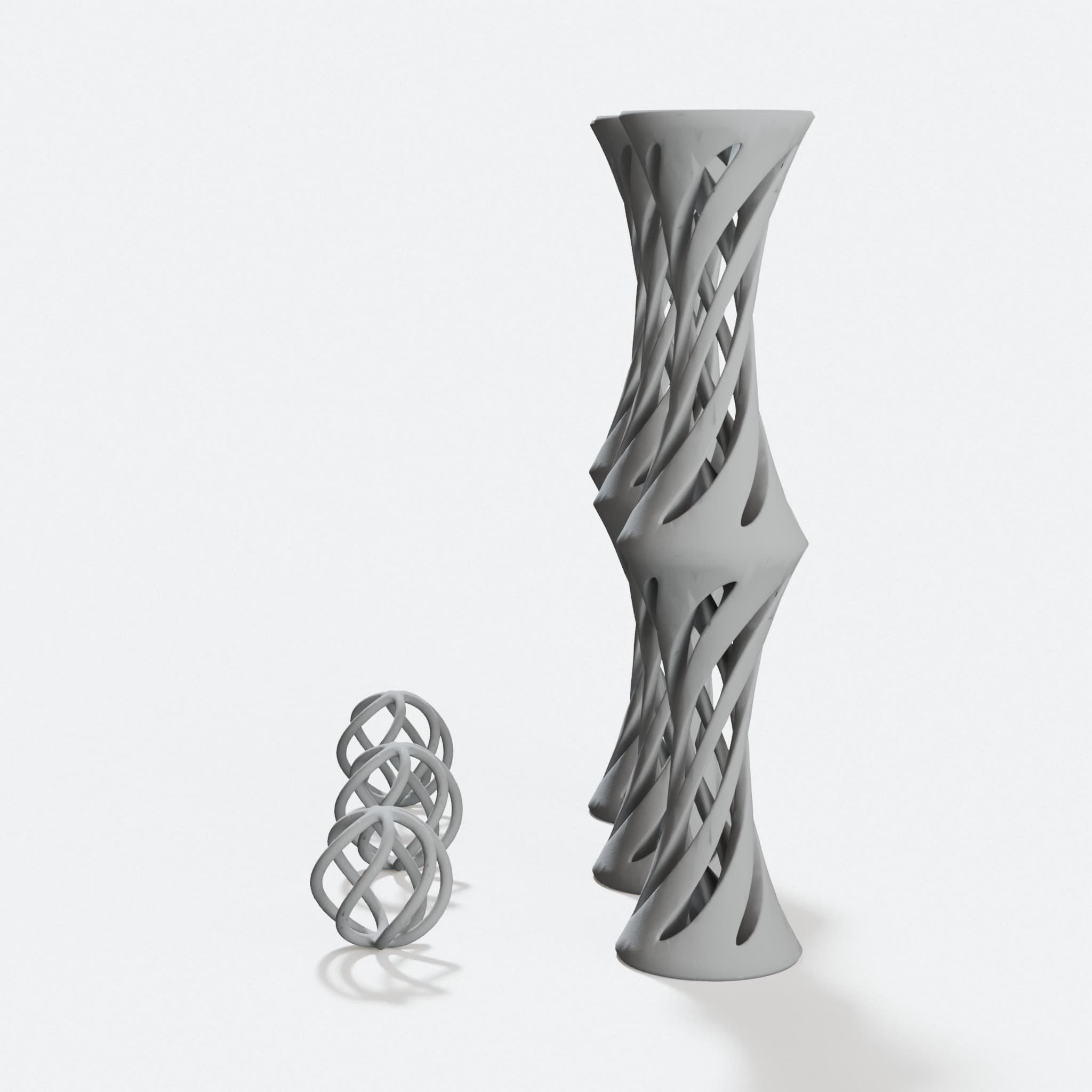 Spiral Fidget Toy, 3D Printed On Demand, hero tilt
