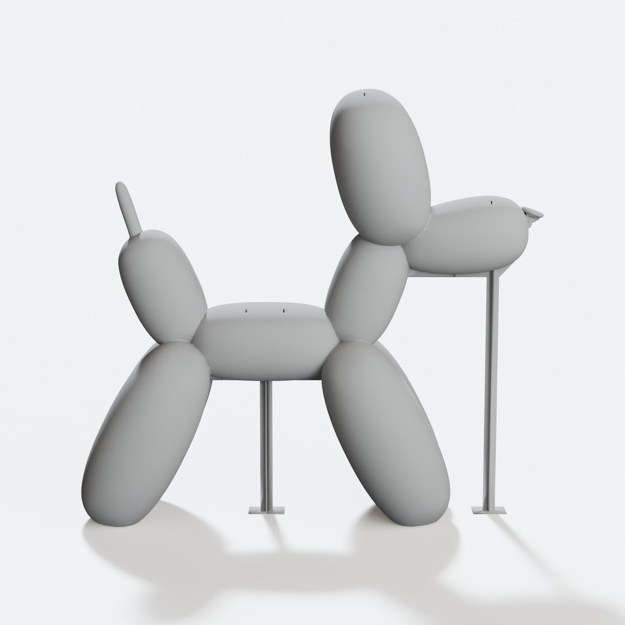 Balloon Dog 3D Printed Toy Stunt Print, hero tilt