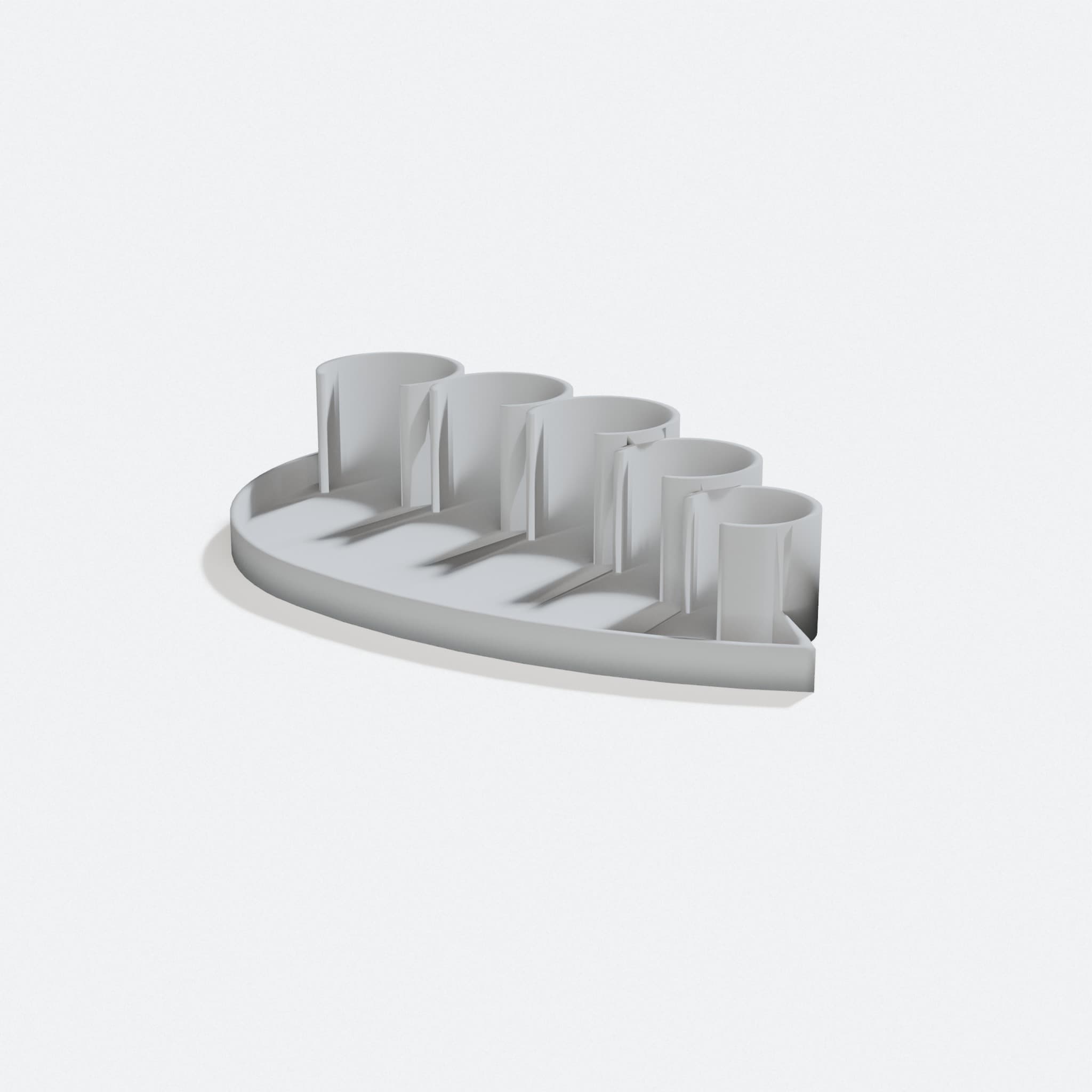 Multi-Currency Coin Holder for Travel and Shop, turn three quarter