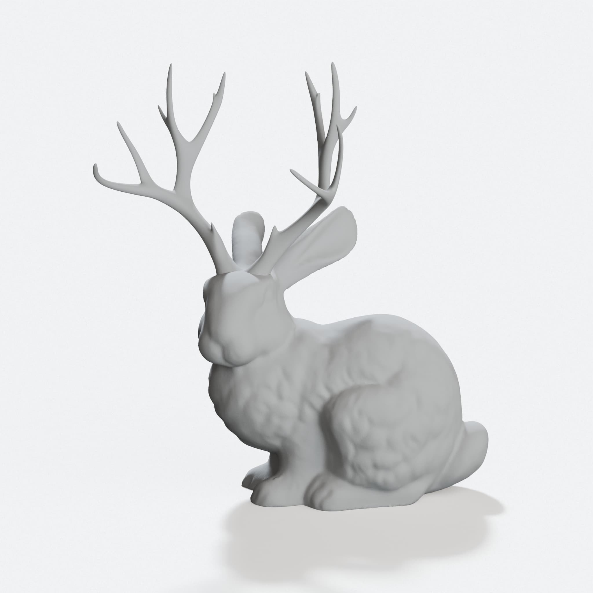 Jackalope Mythical Creature Figure for Decor, hero tilt