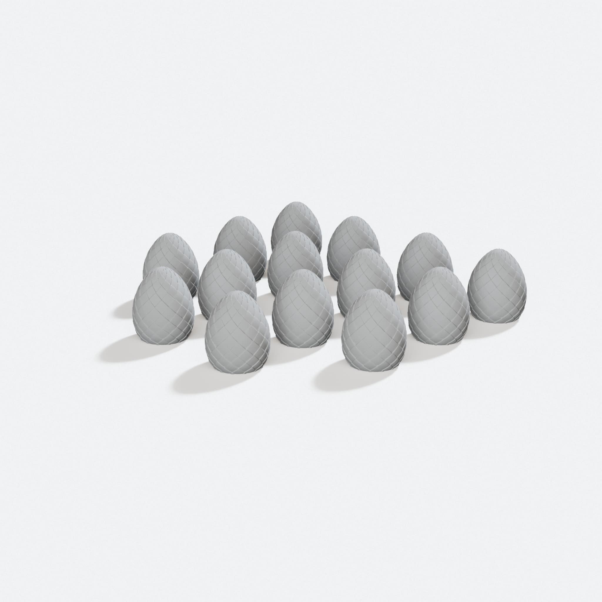 3D Printed Dragon Eggs 15mm - Board Game Tokens, turn three quarter