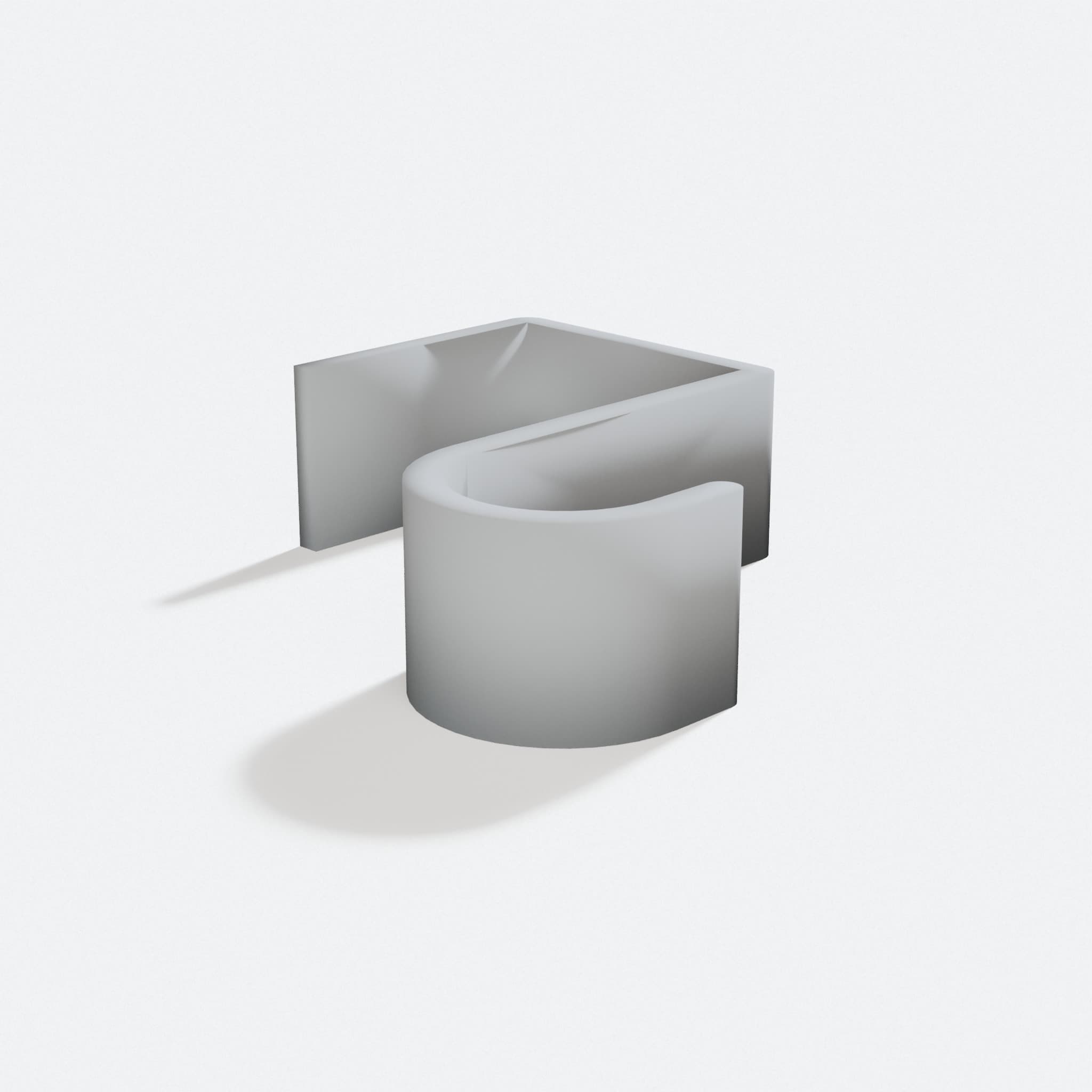 Universal Door Hook: 3D Printed Organizers, turn three quarter