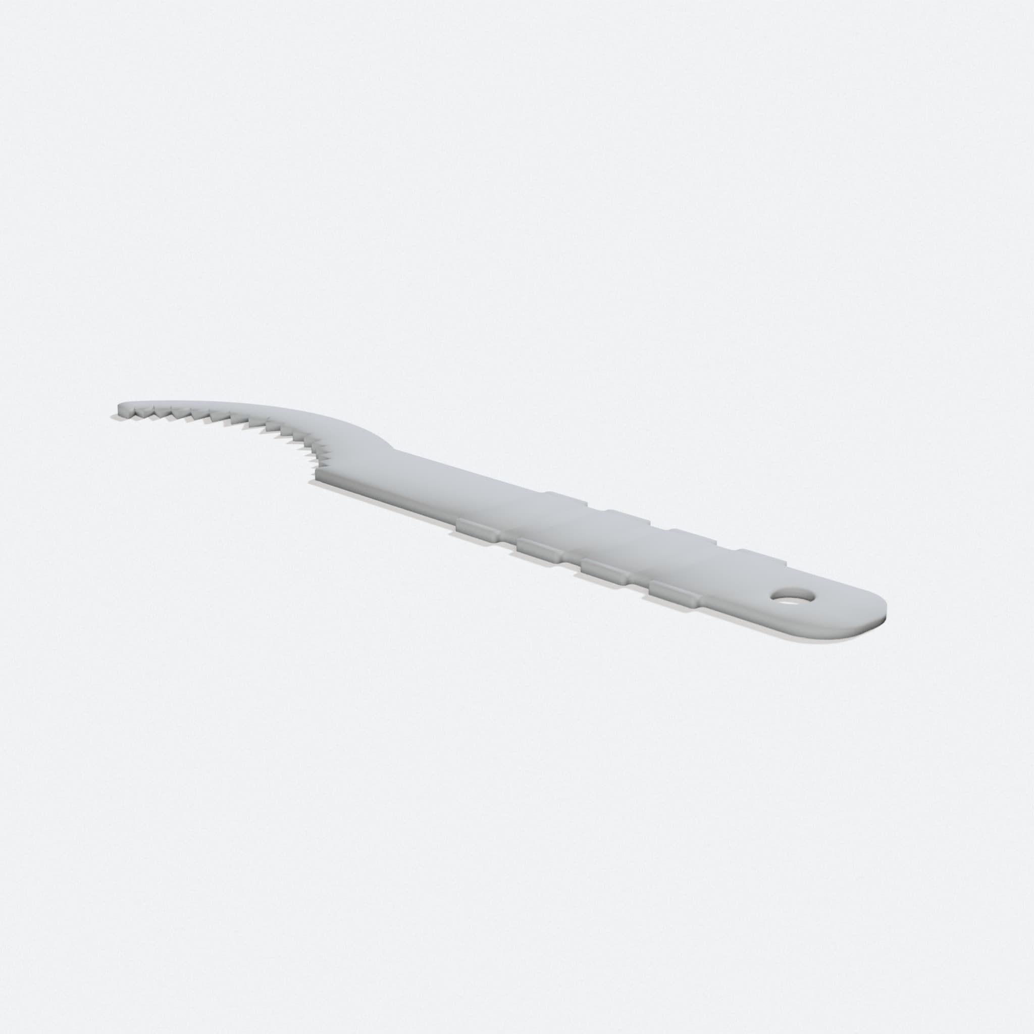 3D Printed Bike Cassette Cleaner Tool, turn three quarter