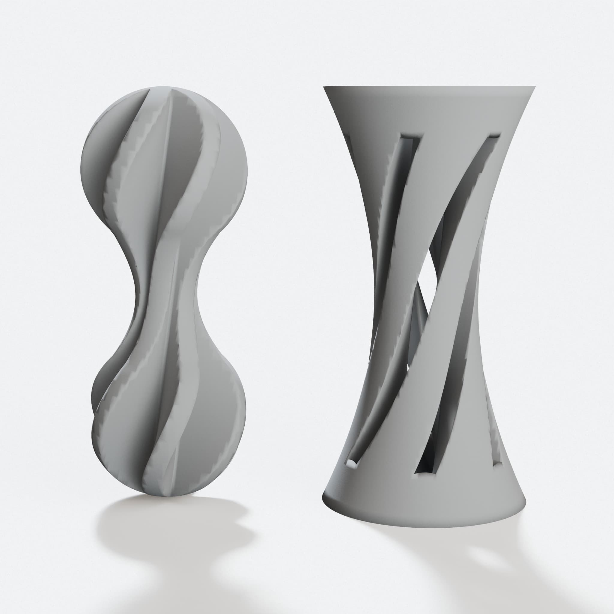 Fidget Spiral 3D Printed Toy for Desk and Travel, hero tilt