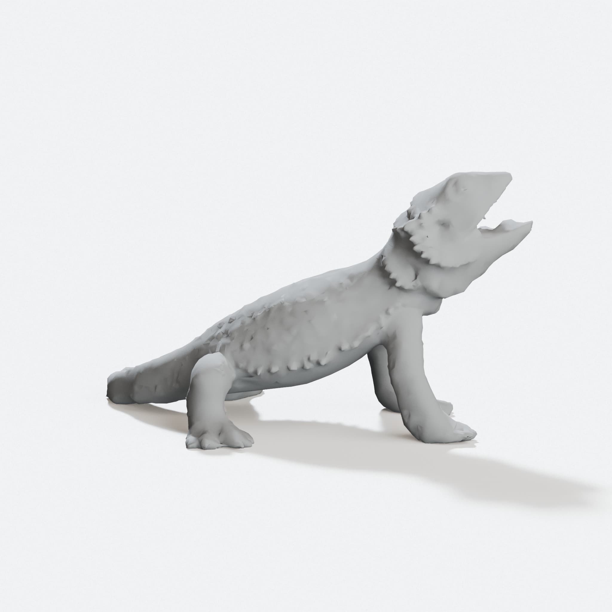 Bearded Dragon 3D Printed Toy, hero tilt