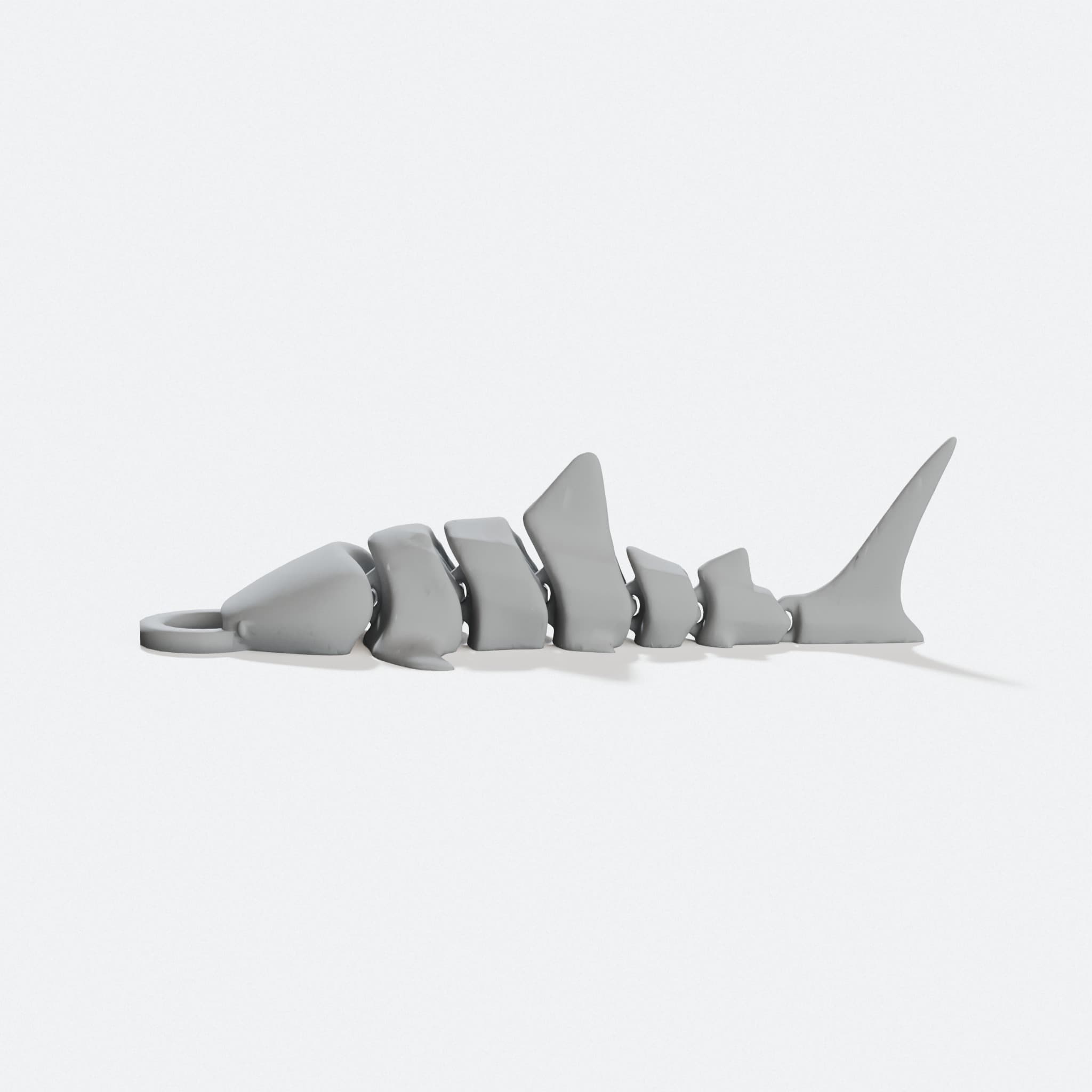 Whale Shark 3D Printed Fidget Keyring Toy, hero tilt