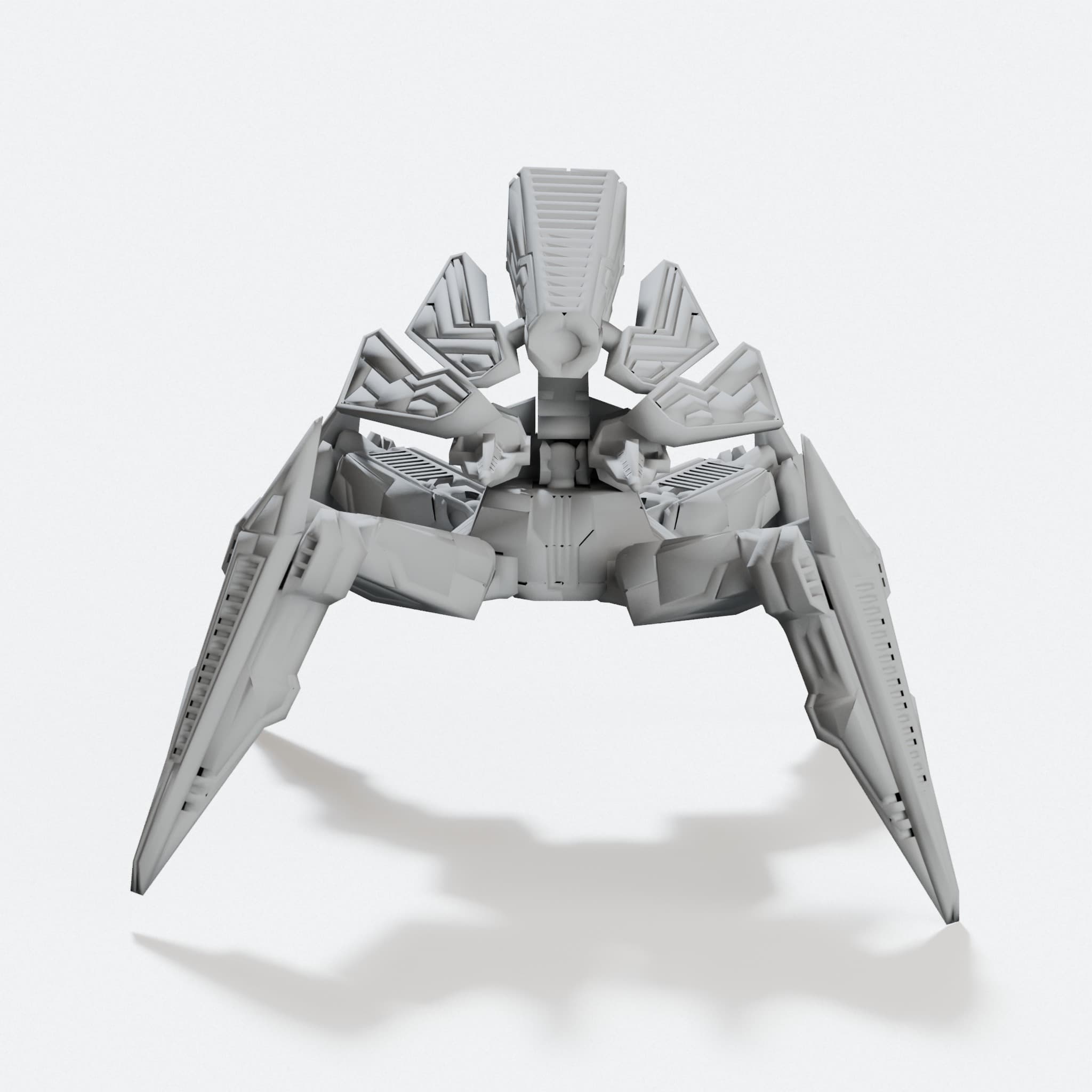 Cybran T1 Assault Bot Mantis 3D Printed Toy, hero tilt