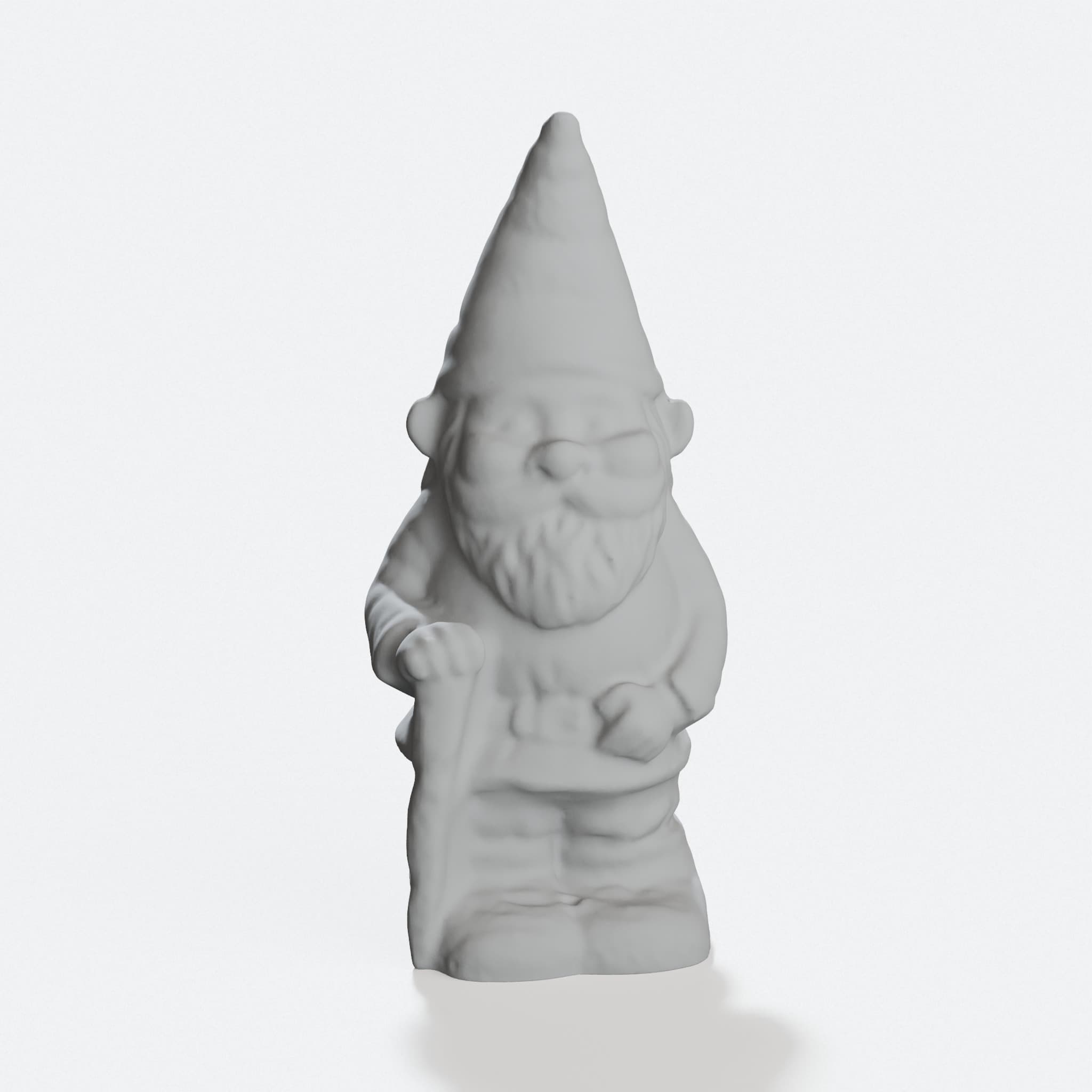 Gnome Scan #7 3D Printed Home Decor Figure, hero tilt