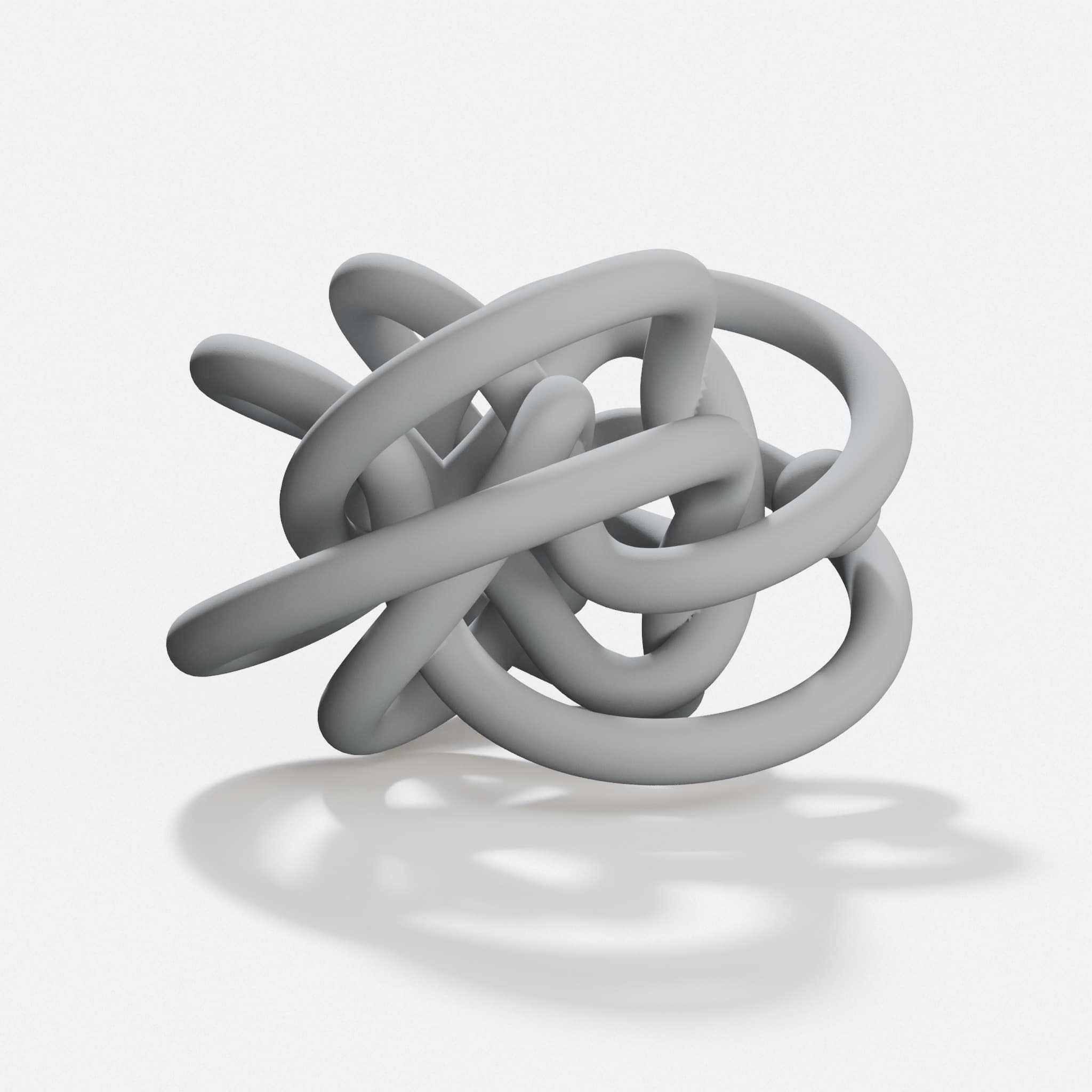 Knotted Orbit 3D Printed Home Decor, hero tilt