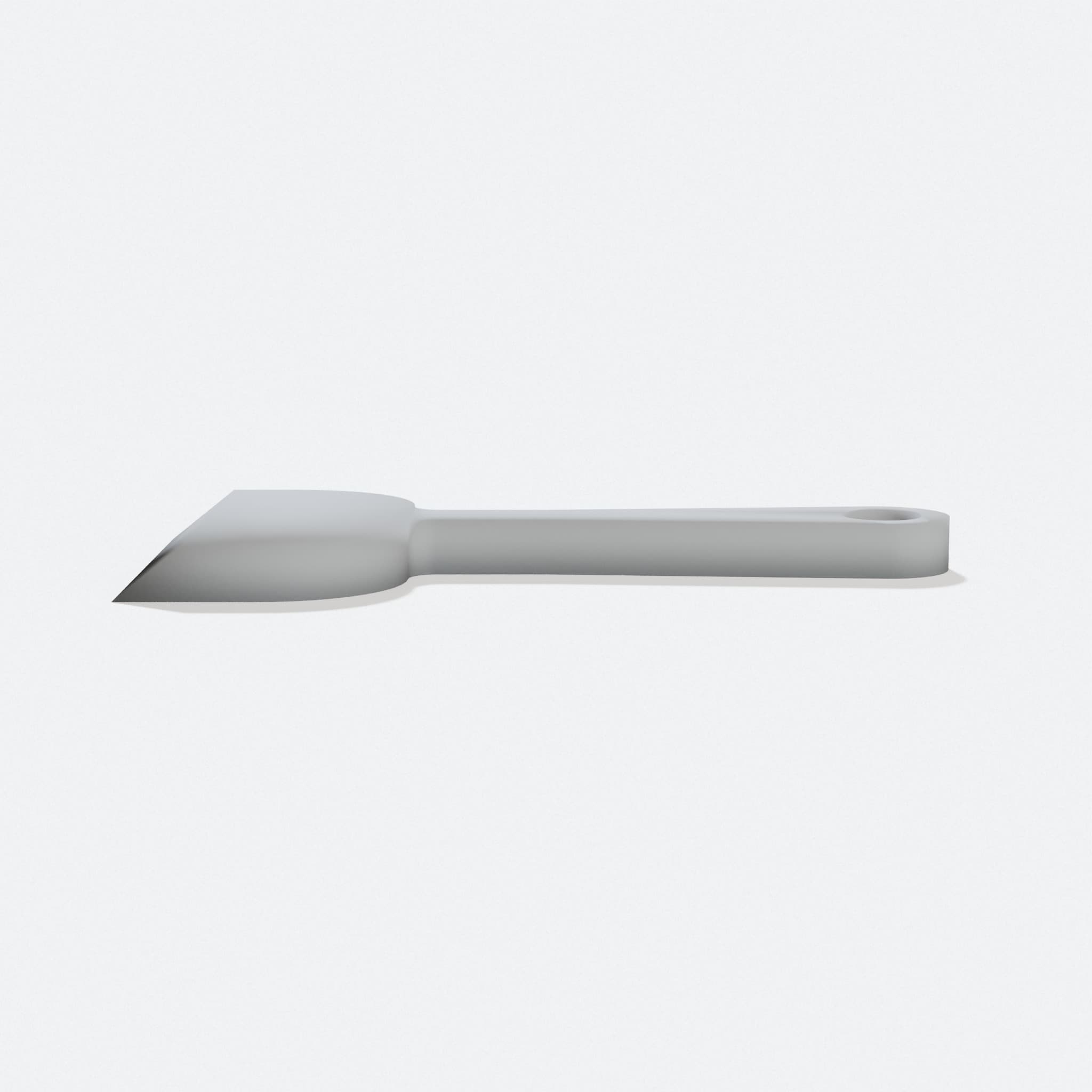 3D Printer Bed Scraper Tool with Frame Hanger, hero tilt