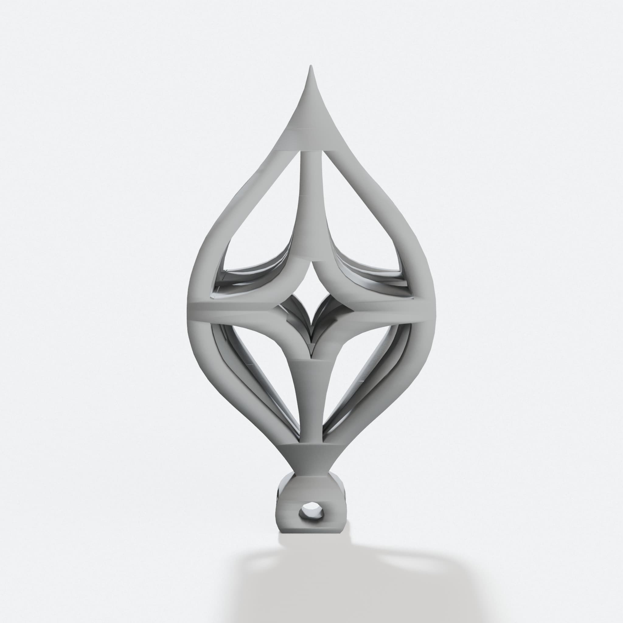 Compound Christmas Ornament – 3D Printed Home Decor, hero tilt