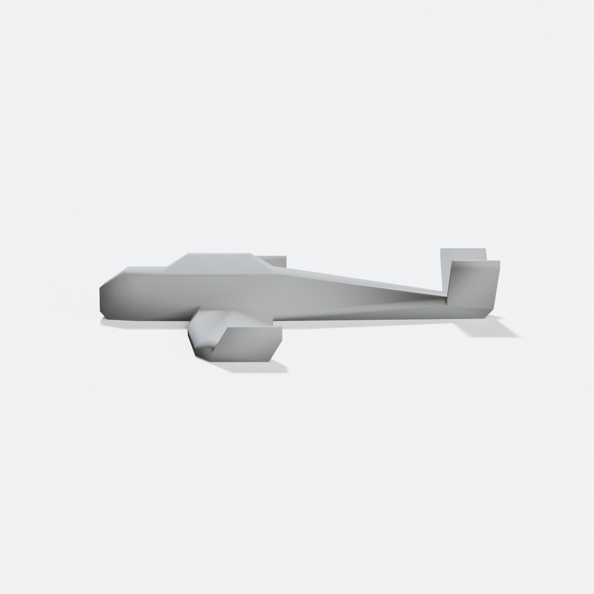 Micro Airplane Toy - 3D Printed Mini Plane, hero tilt