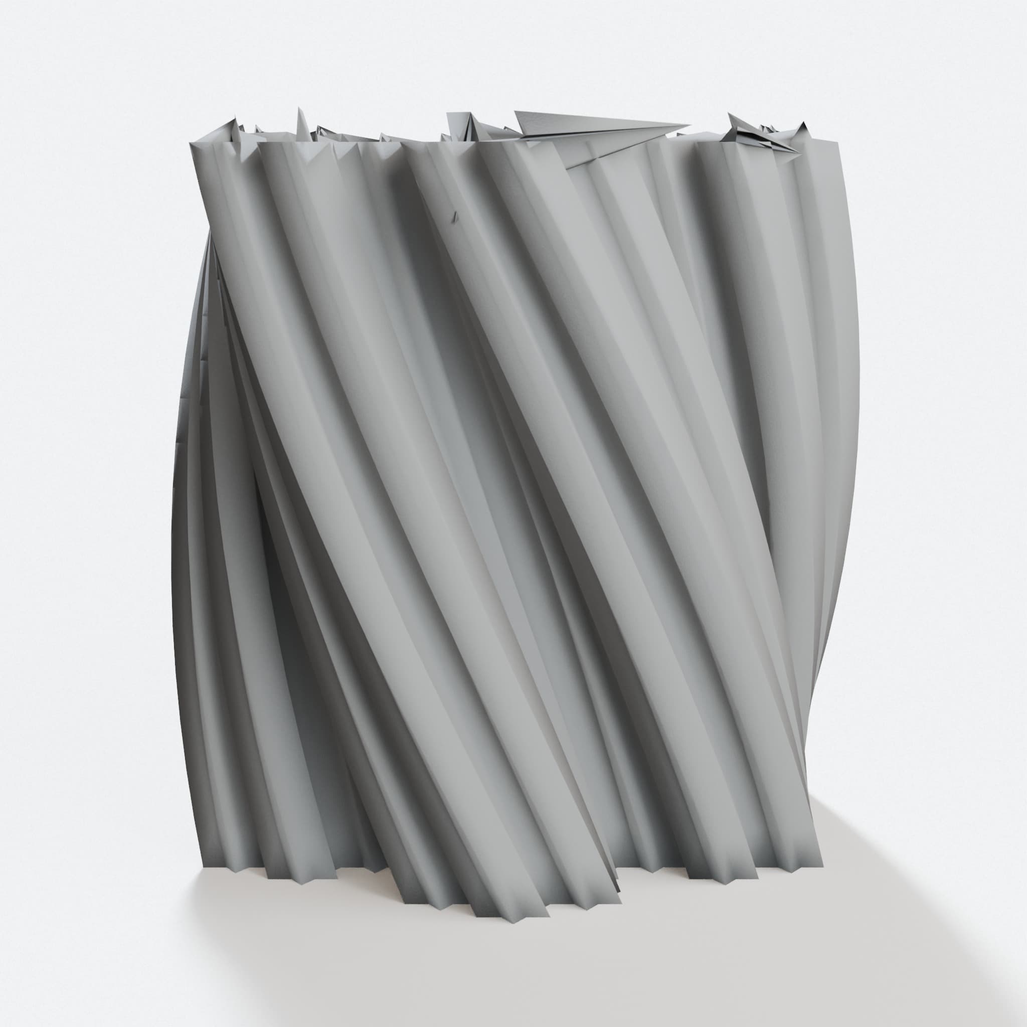 Koch Snowflake Vase – 3D Printed Geometric Home Decor, hero tilt
