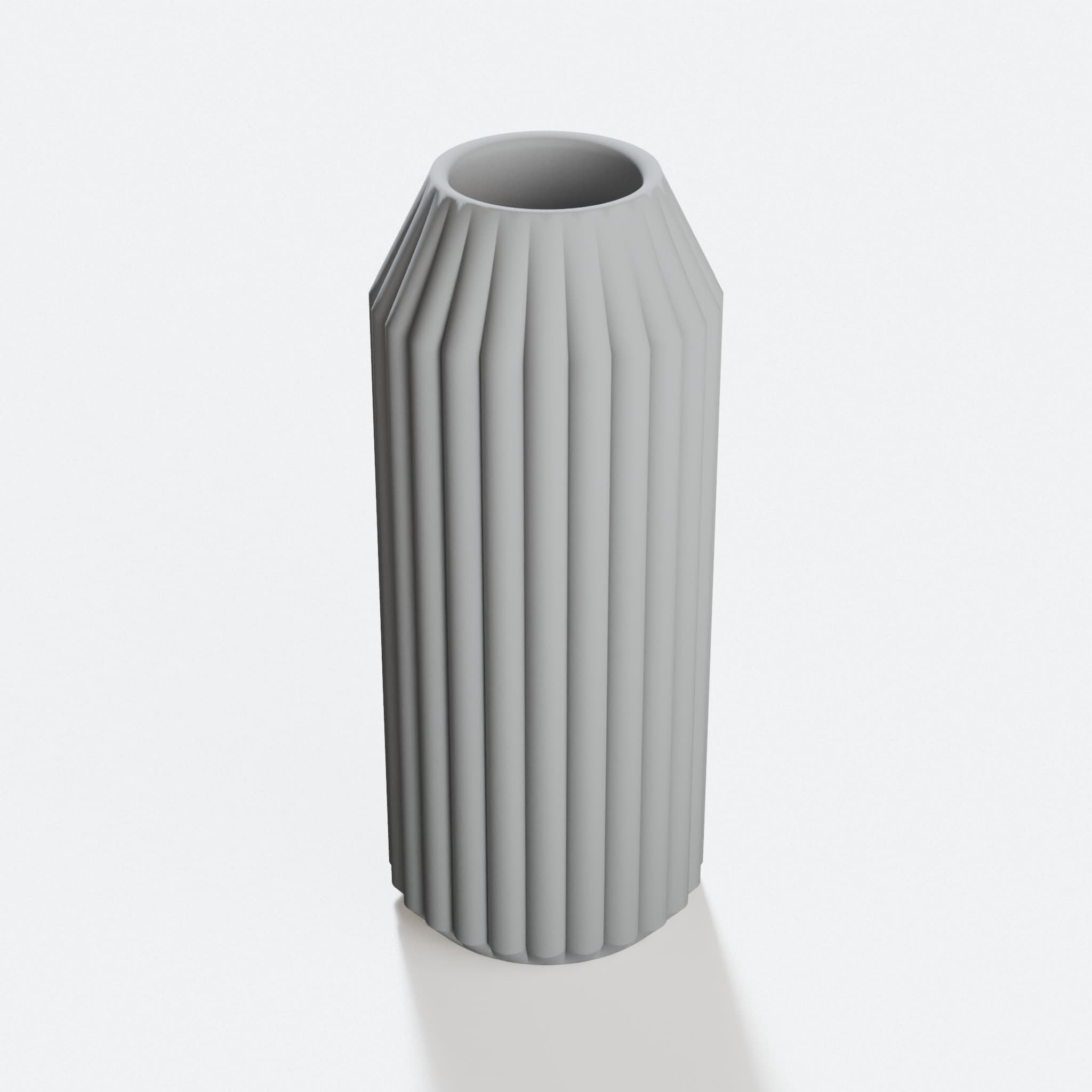 Striped Vase, 3D Printed Home Decor, hero tilt