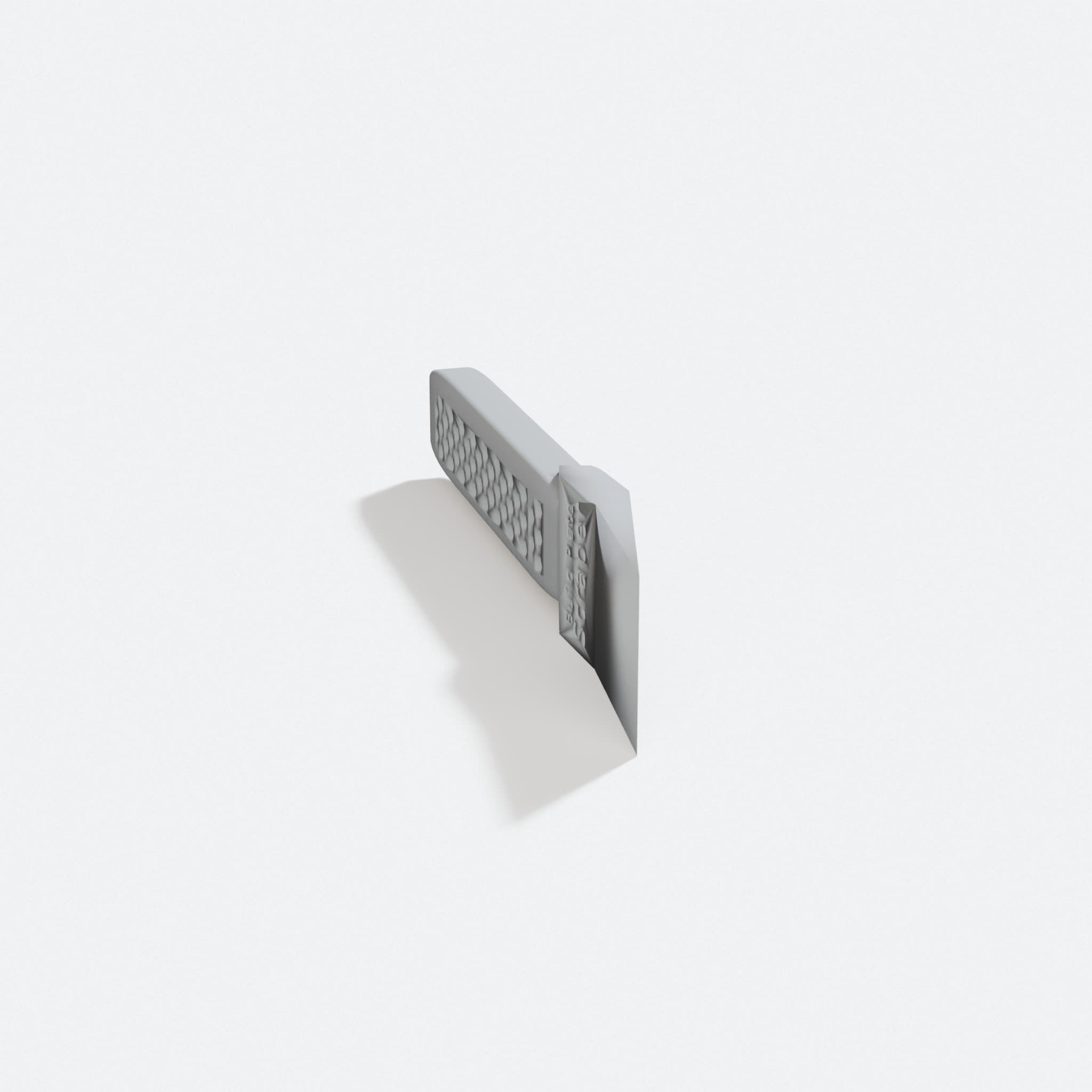 Build Plate Scraper for 3D Printers, turn three quarter