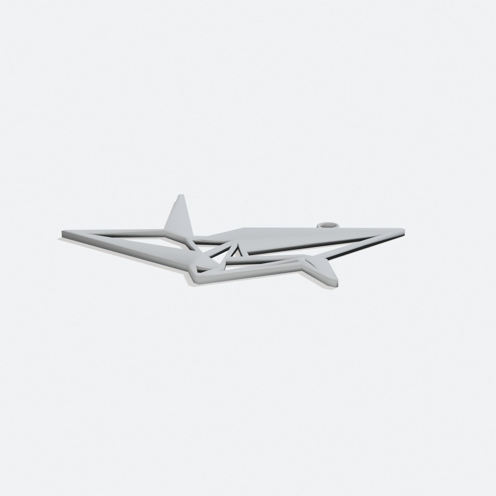 Origami Crane Christmas Tree Ornament, turn three quarter