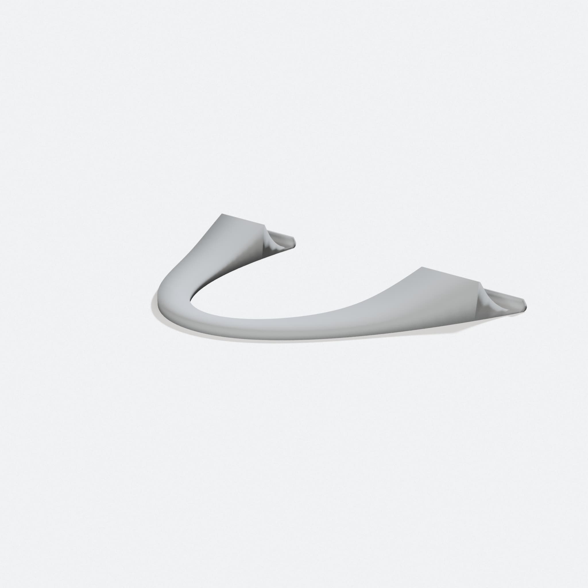 Arch iPad Stand, 3D Printed Office Accessories, turn three quarter