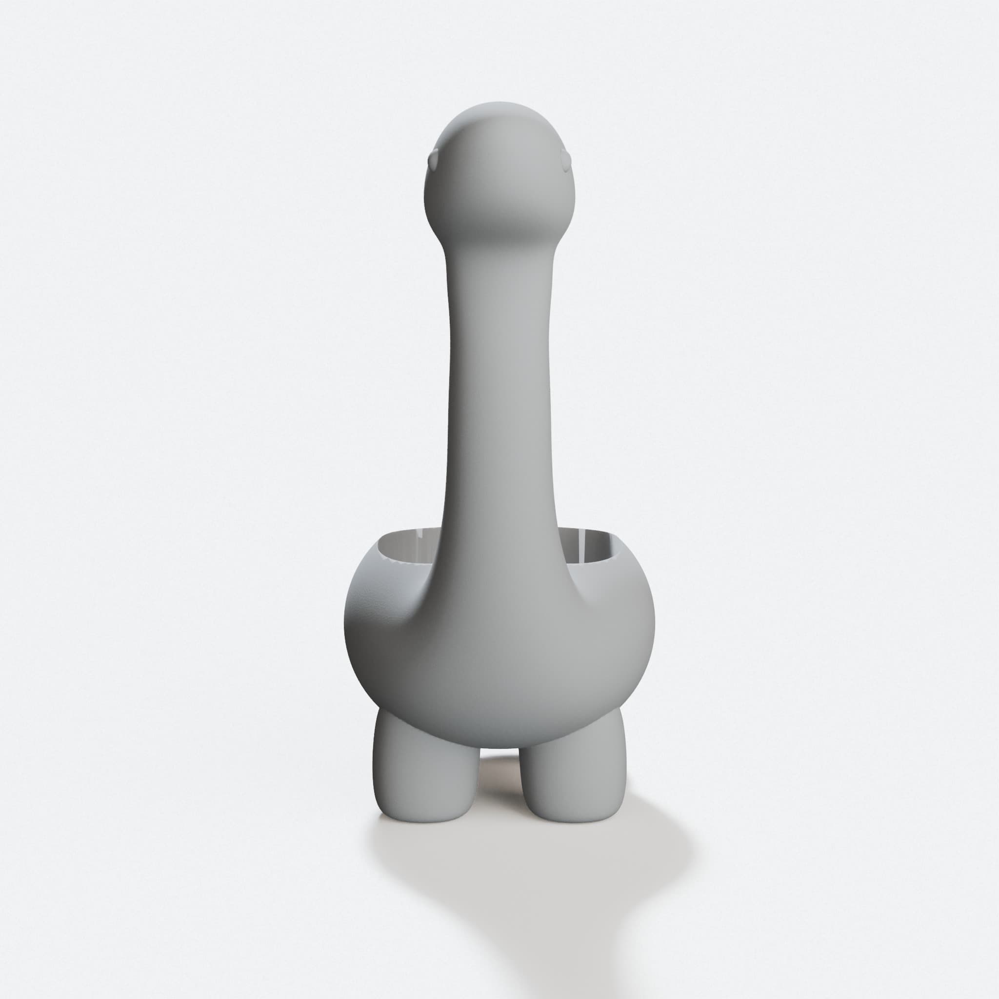 Dino Pot 3D Printed Home Decor Planter for Cactus, hero tilt