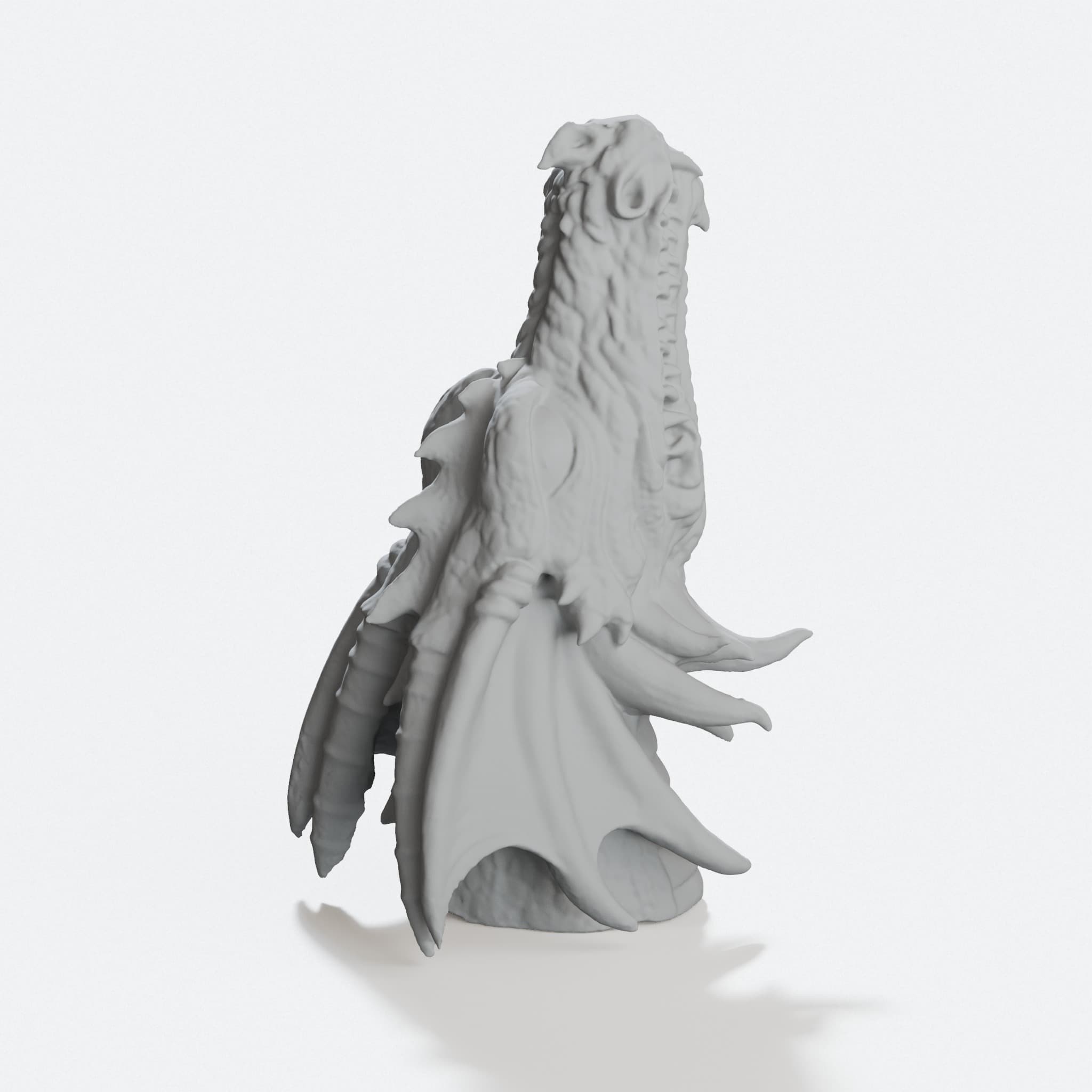 Dragon Head 3D Printable Toy - STL File, hero tilt