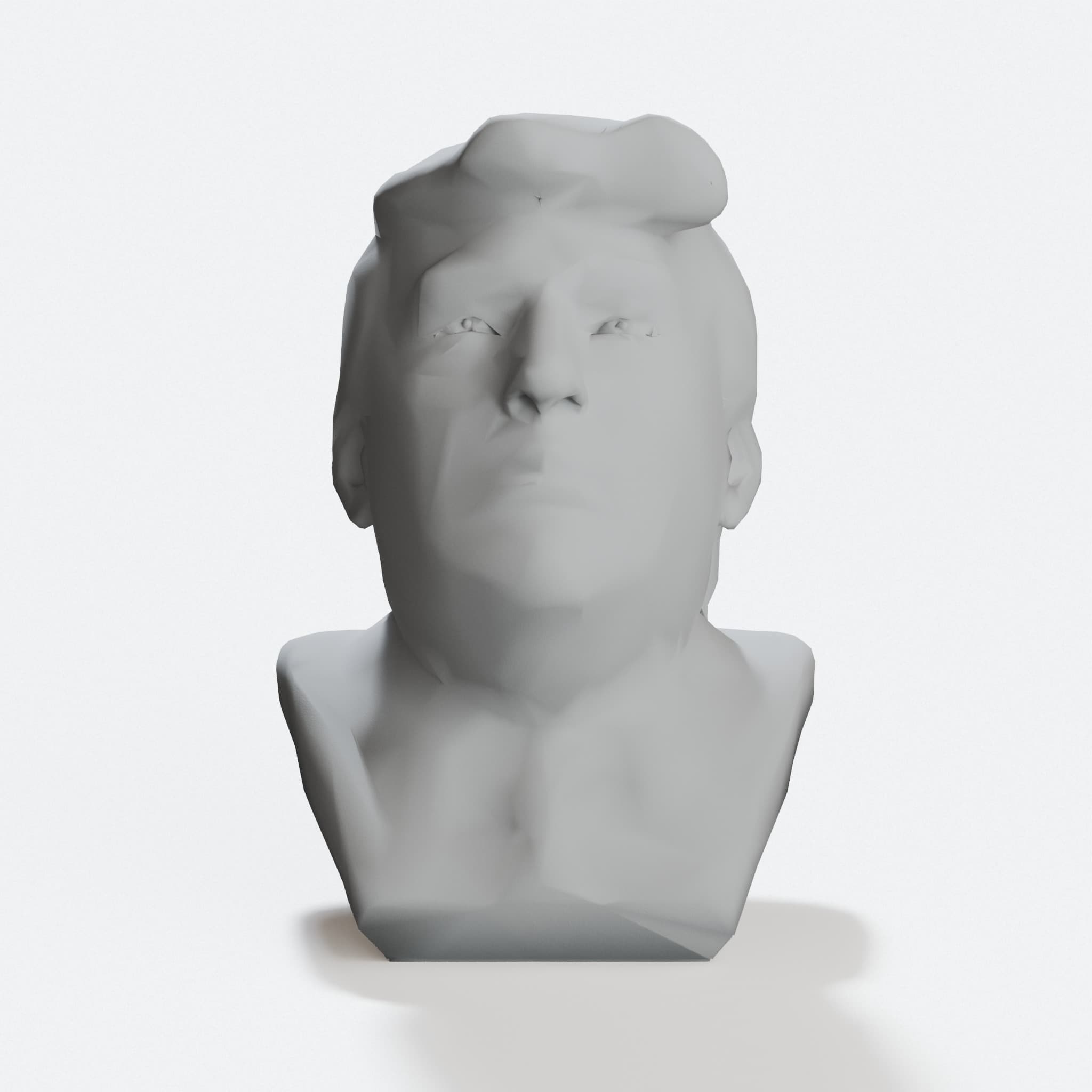 US President Trump 3D Printed Bust Home Decor, hero tilt