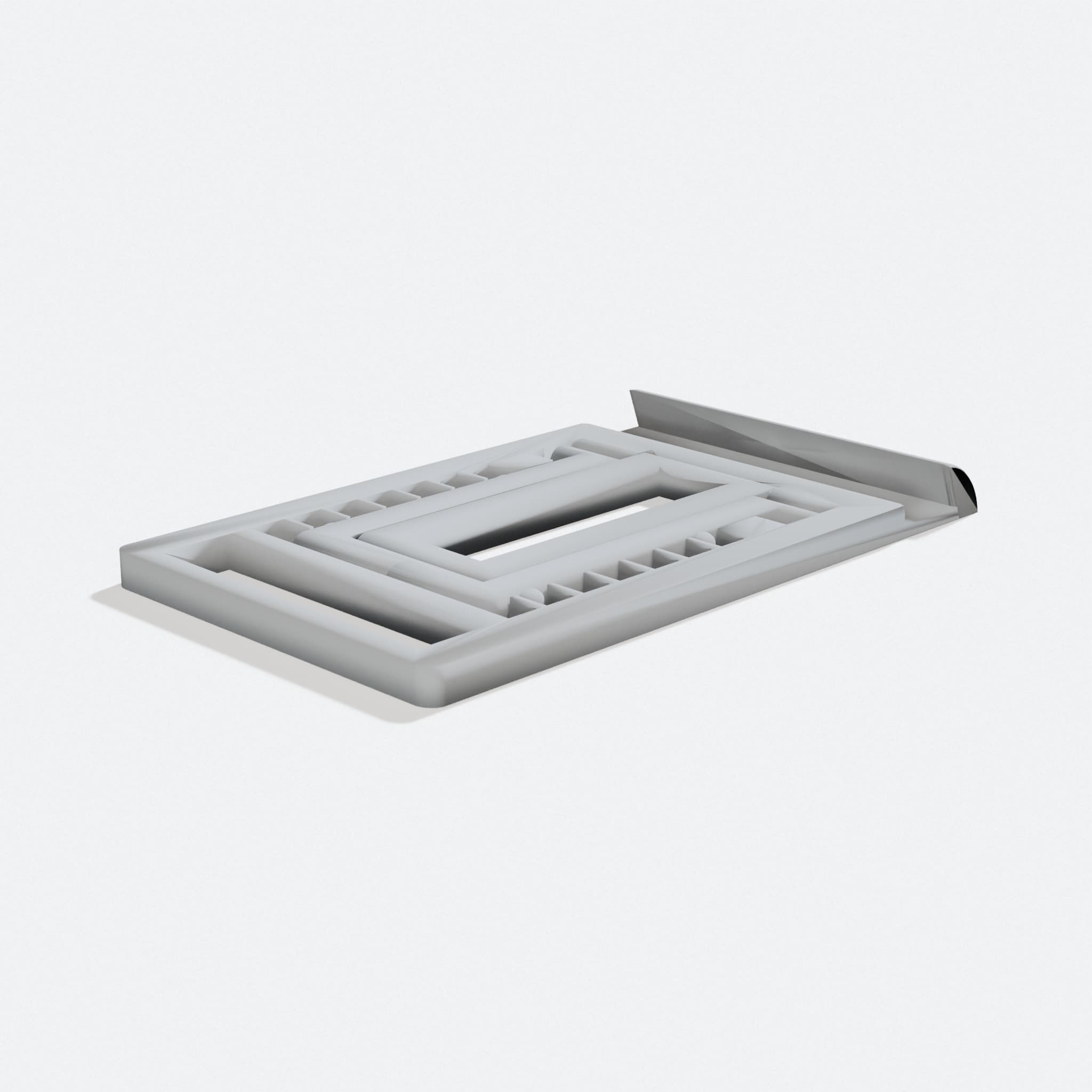 Compatible with iPad Stand, 3D Printed Office Accessories, turn three quarter