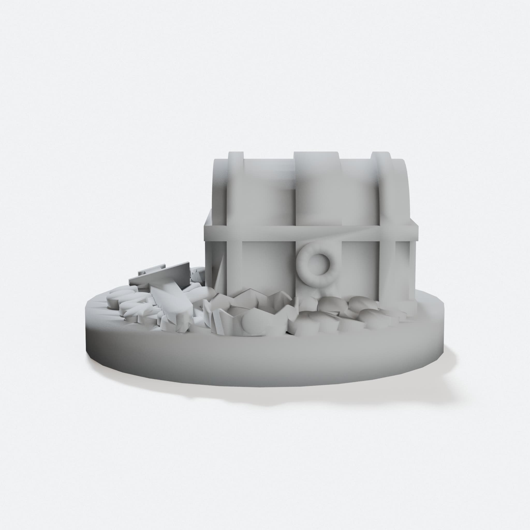 25mm Treasure Marker v2 for RPG Games, hero tilt