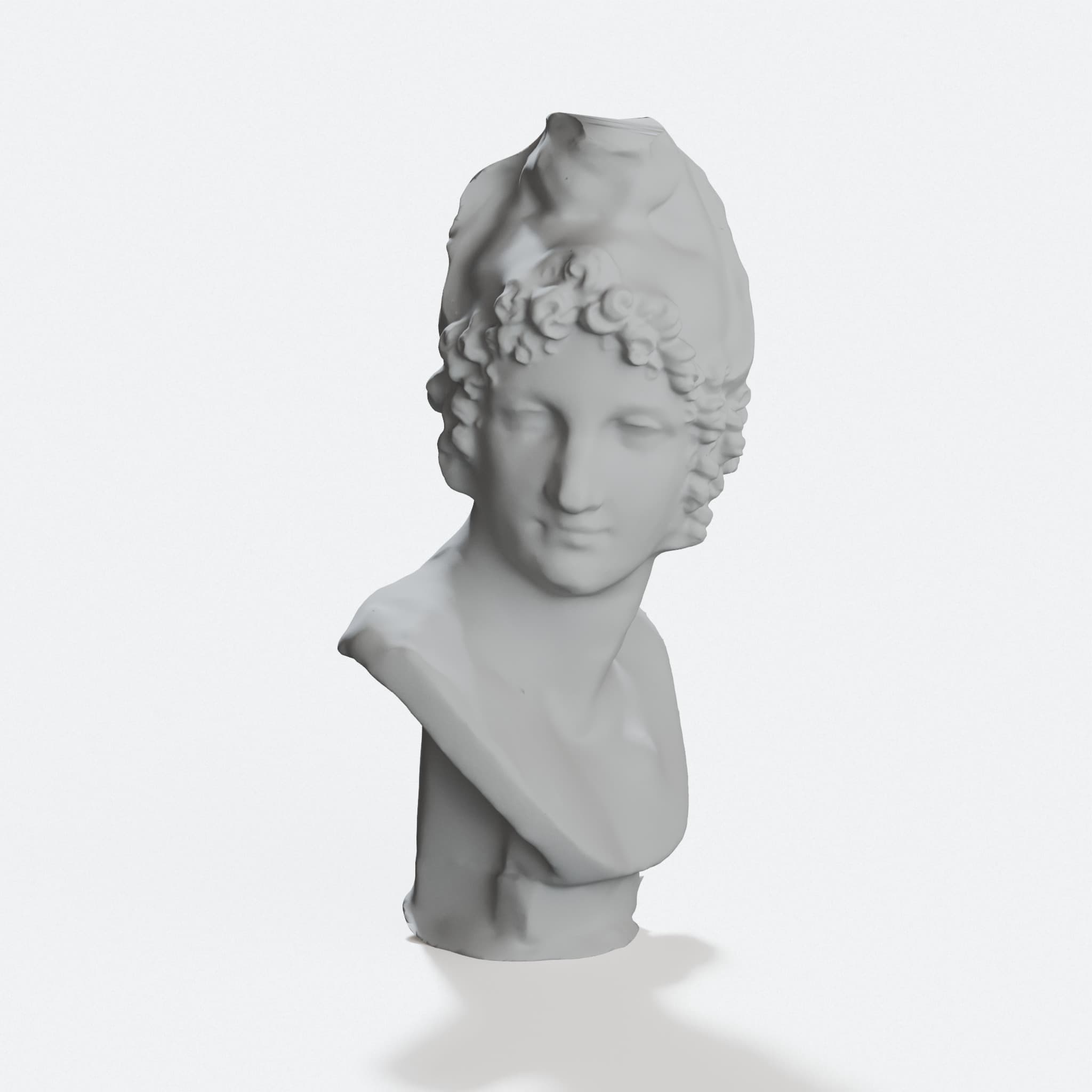 Bust of Paris 3D Printed Wall Art – Canova Neoclassical Sculpture, hero tilt