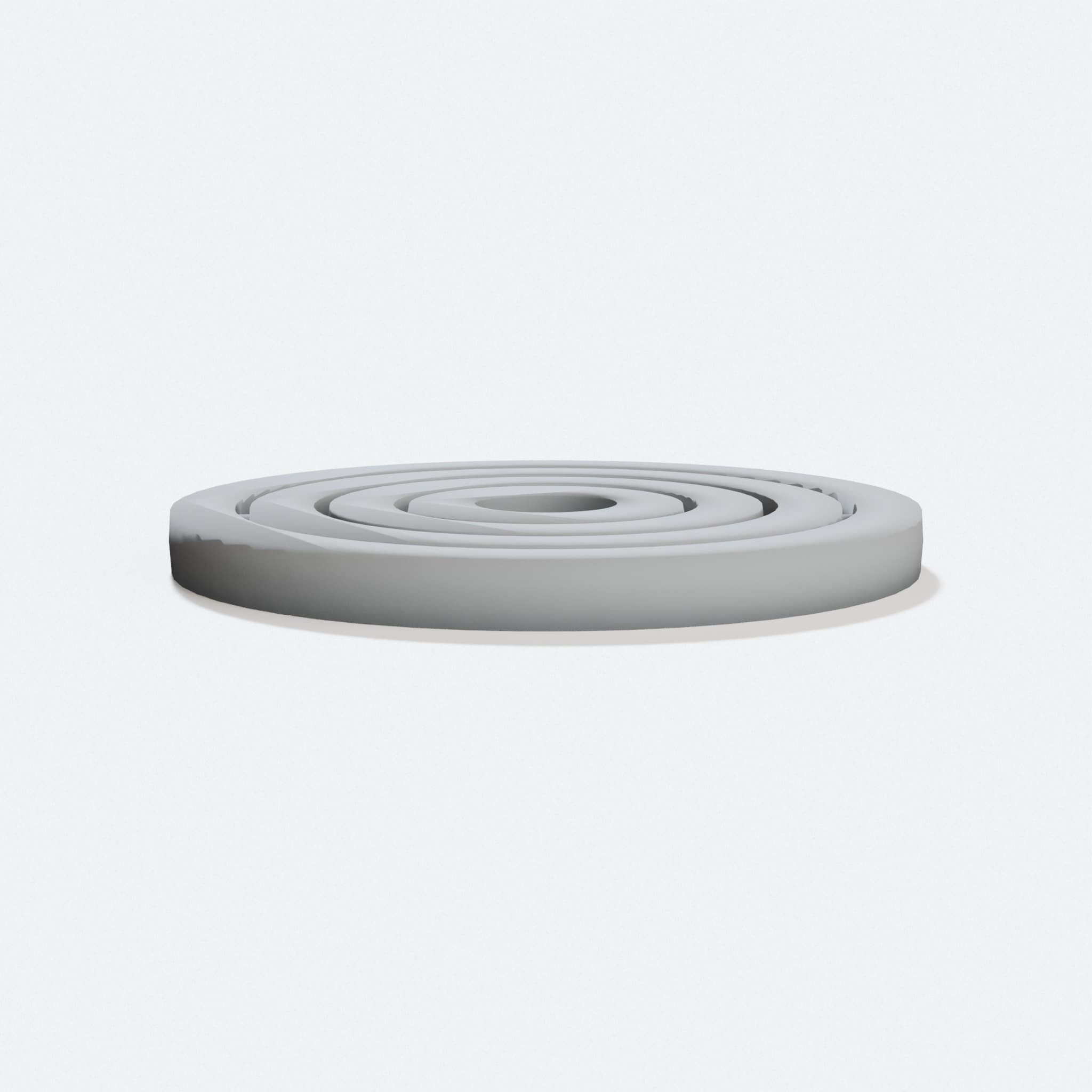 Concentric Spinny Fidget Toy, 3D Printed On Demand, hero tilt