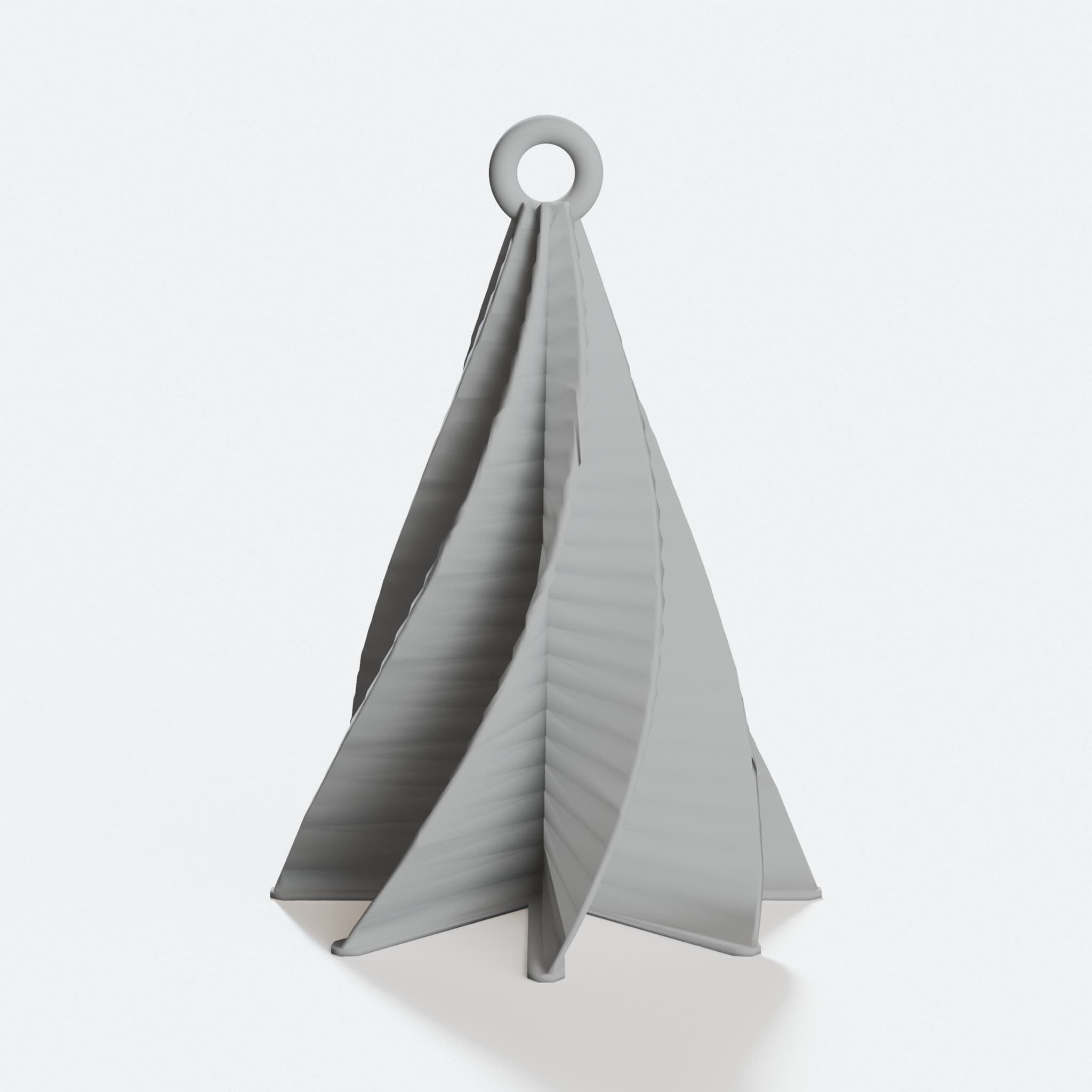 3D Printed Custom Christmas Tree Ornament, hero tilt