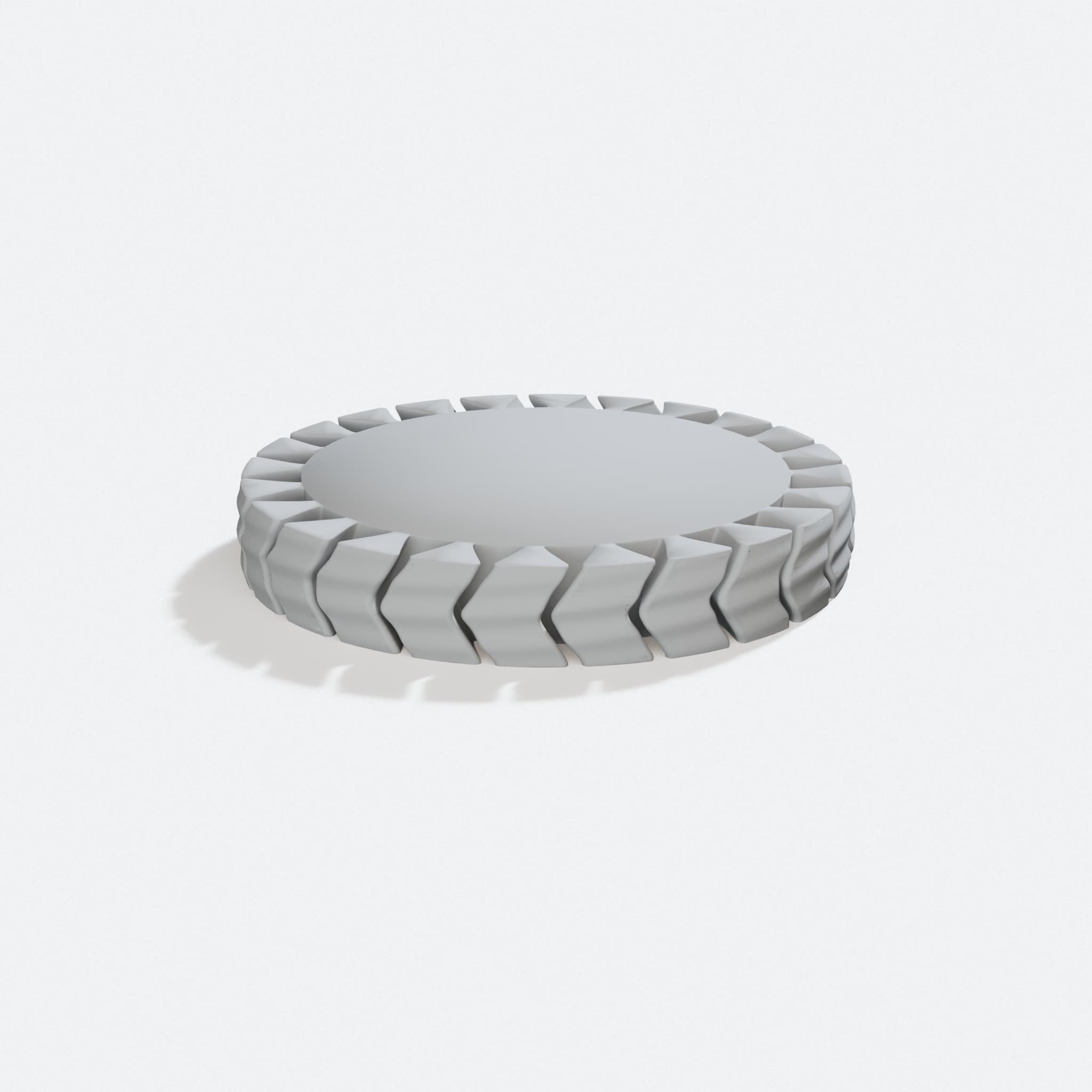 Twistlet 3D Printed Stretchy Bracelet Gift, turn three quarter