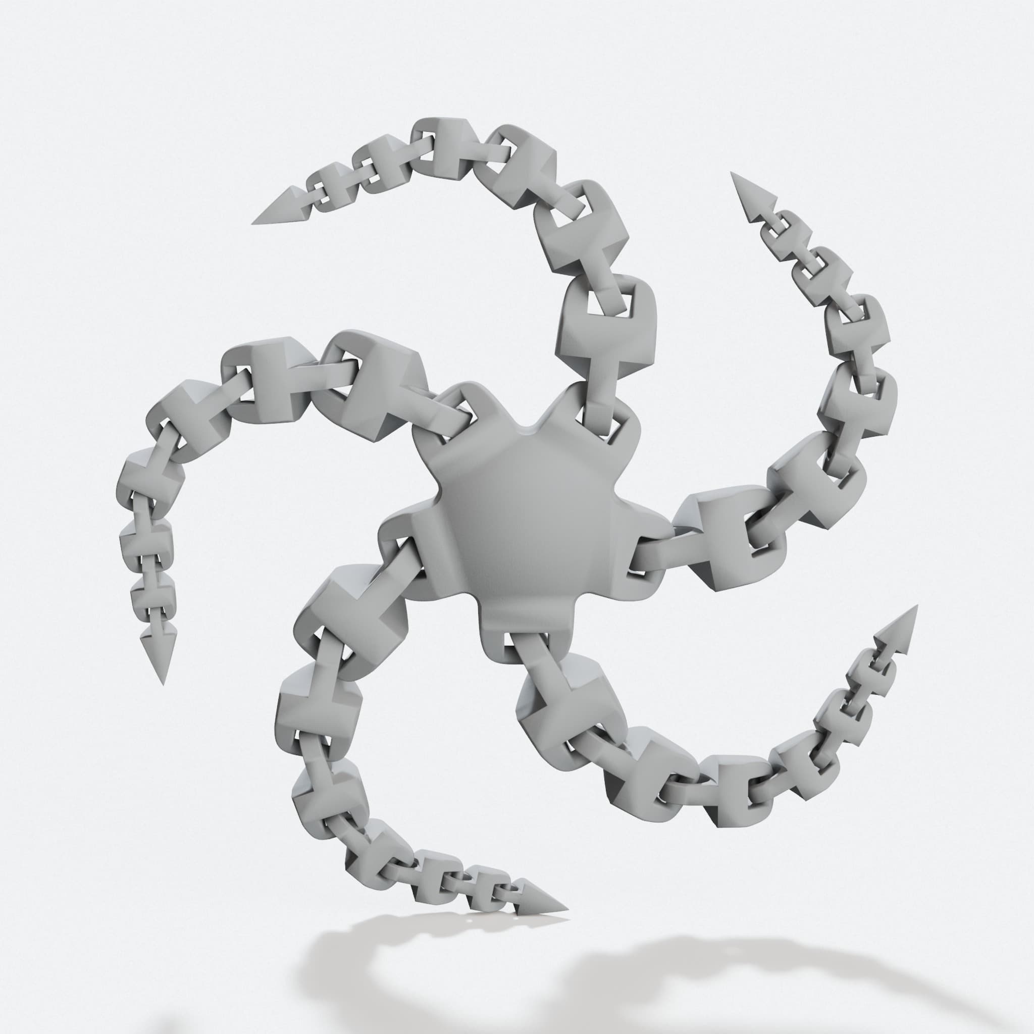 Articulating Starfish 3D Printed Toy, hero tilt