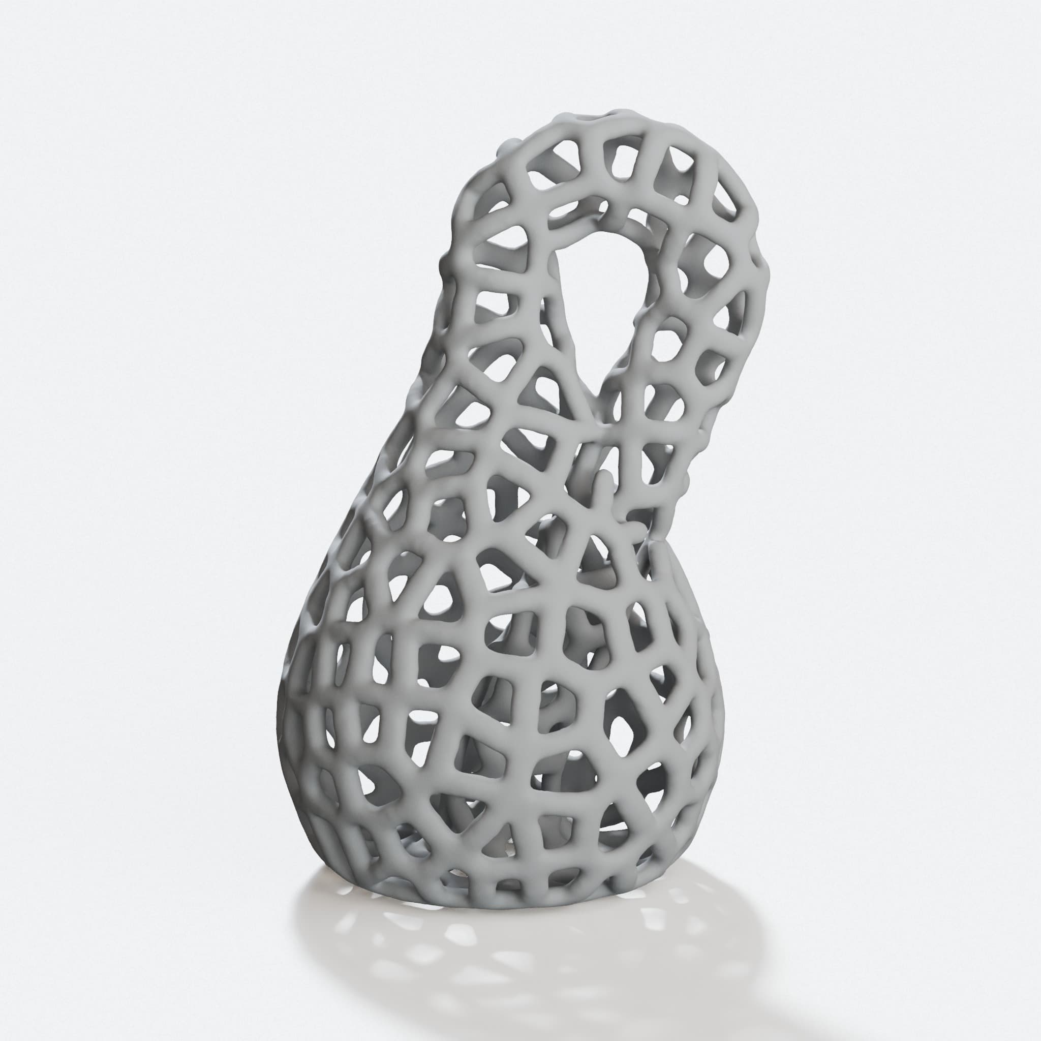 Voronoi Klein Bottle 3D Printed Toy, hero tilt