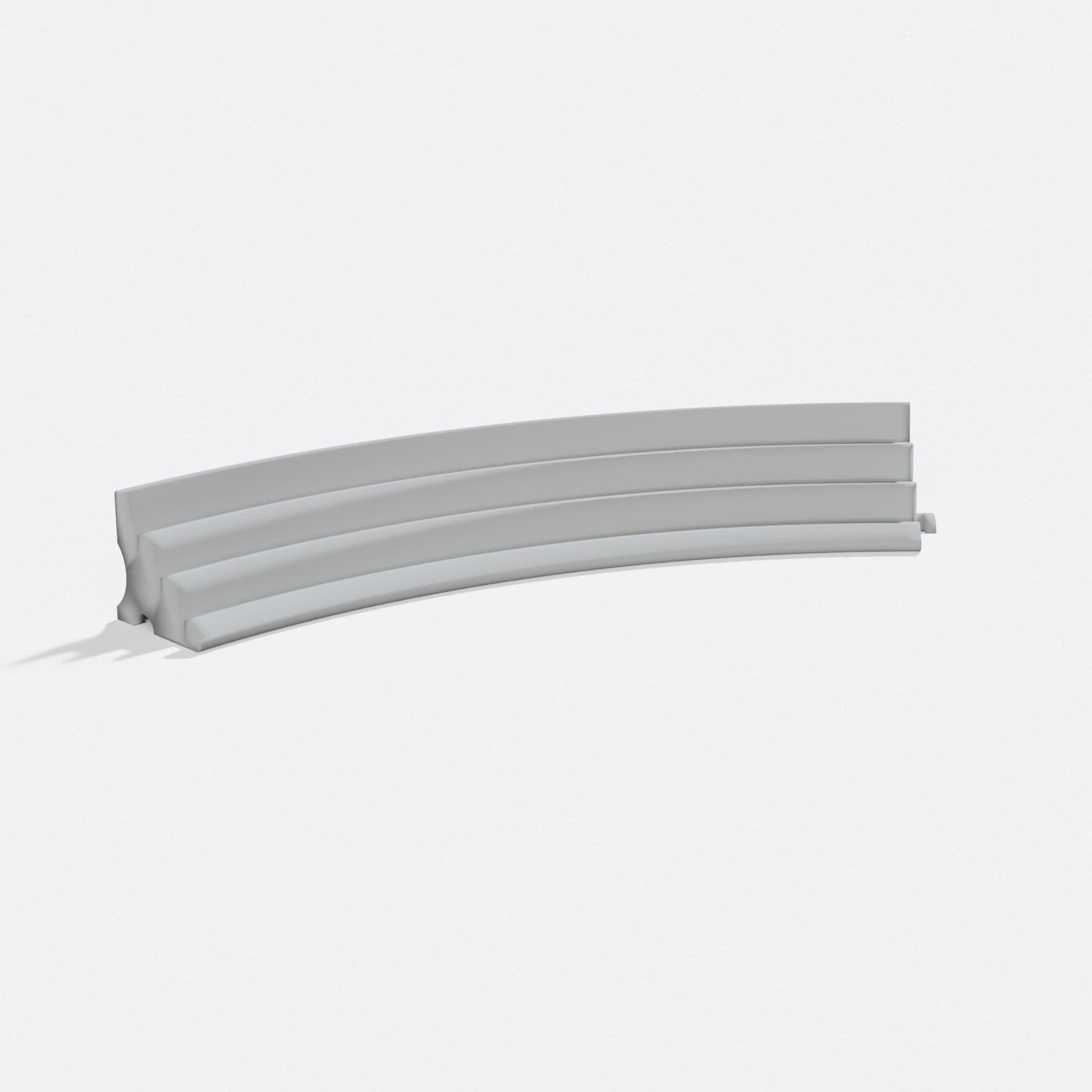 Curved Modular Card Holder for Board Games, turn three quarter