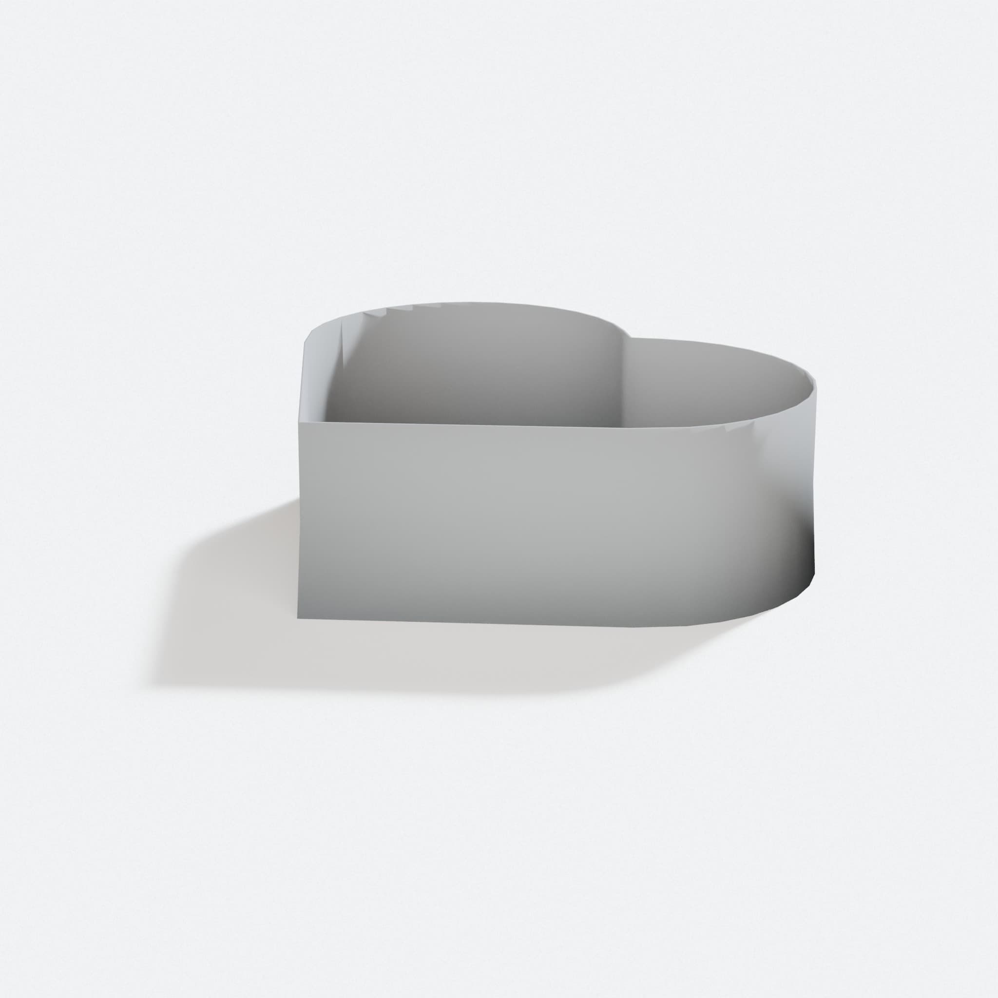 Heart Cookie Cutter - 3D Printed Kitchen Tool, turn three quarter