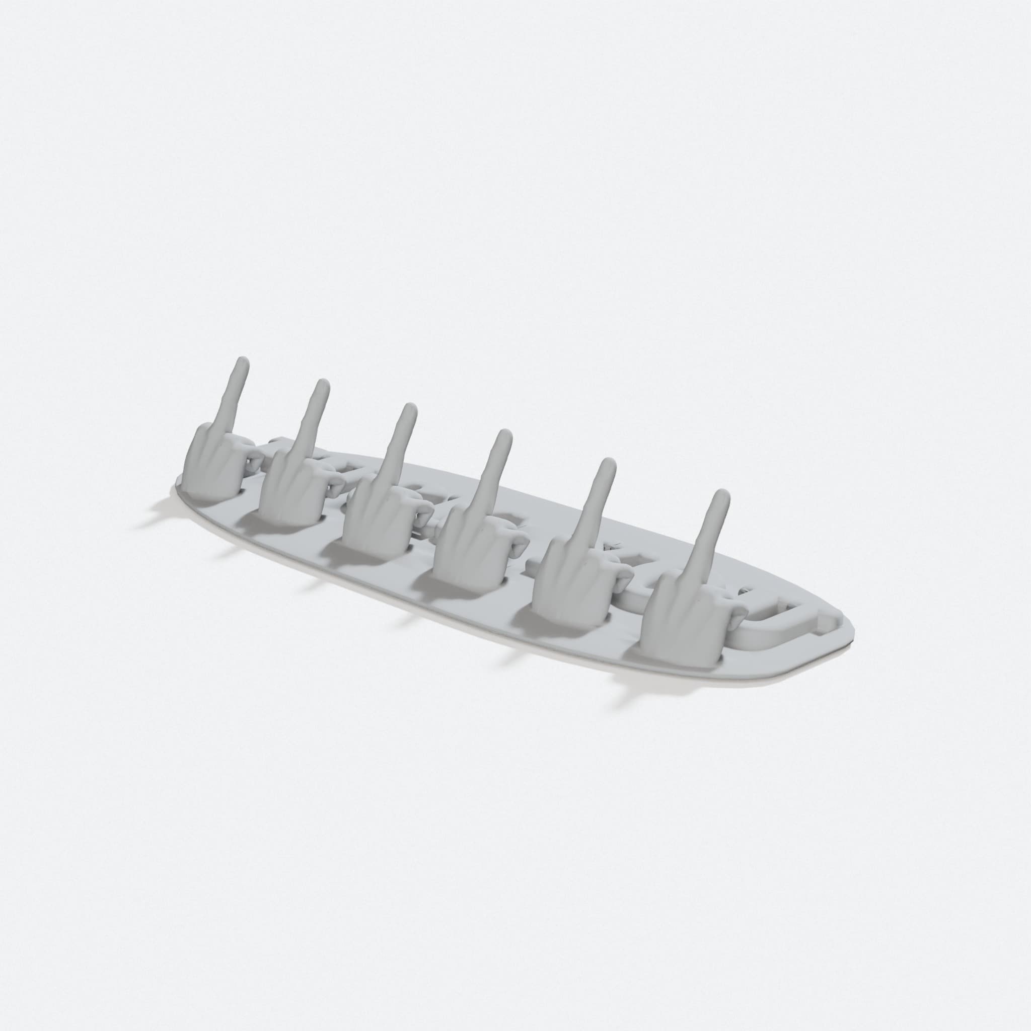 3D Printed Key Holder Wall Mount Organizer, turn three quarter