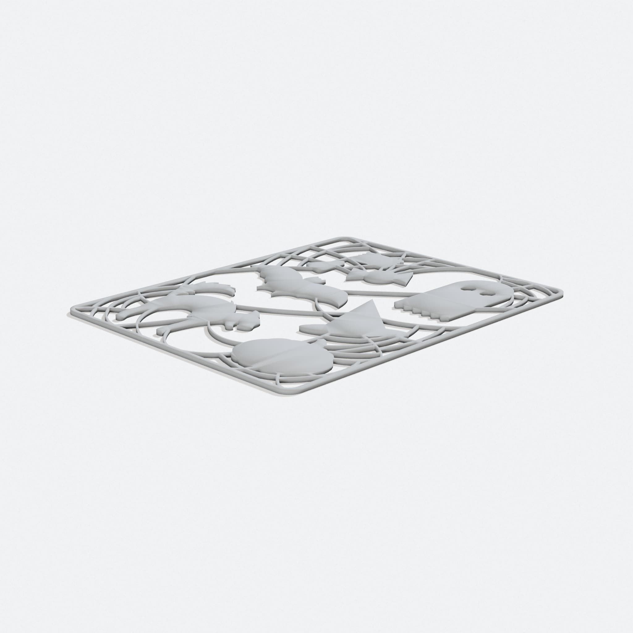 Halloween Snapout Web Display Set, turn three quarter