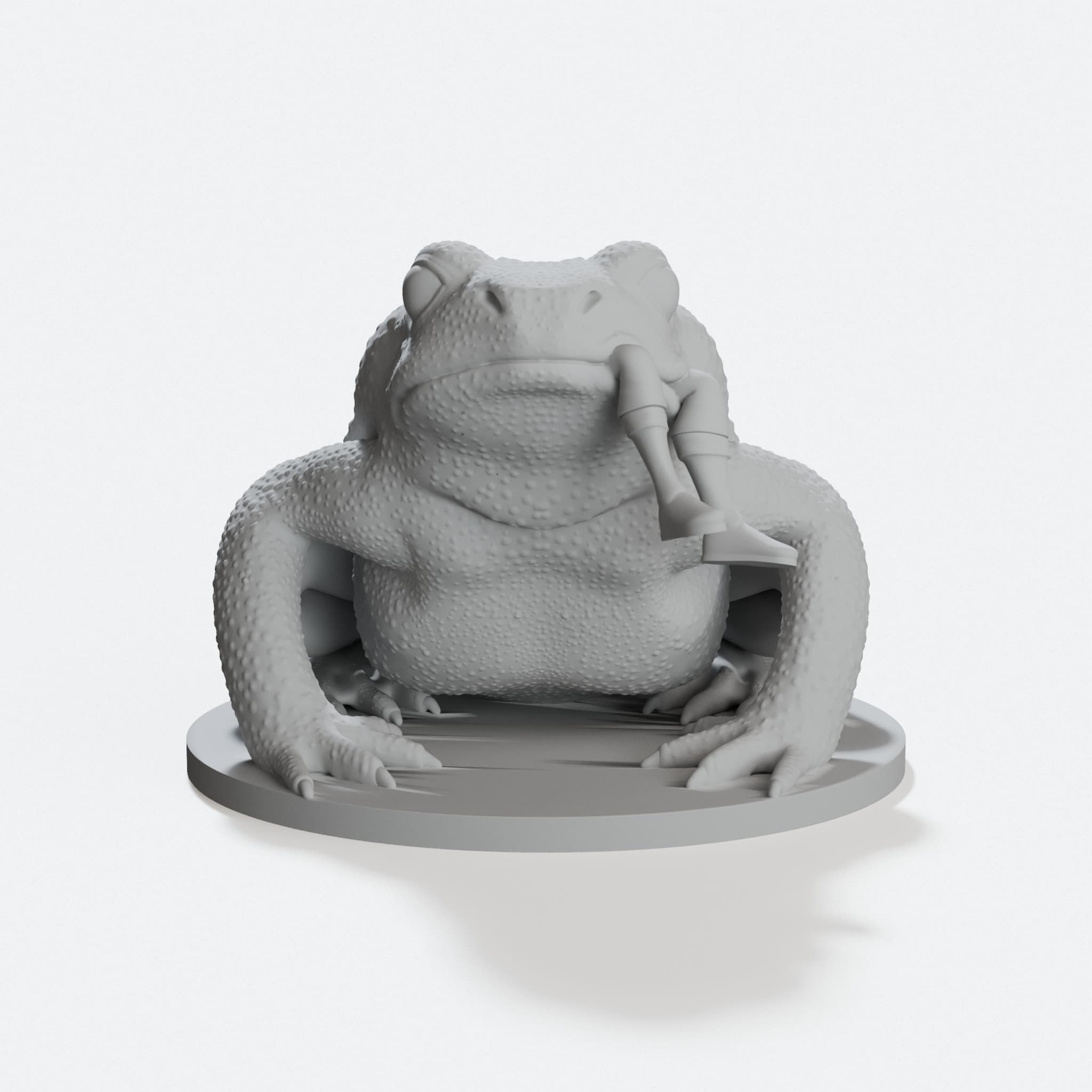 Giant Toad eating an adventurer, hero tilt
