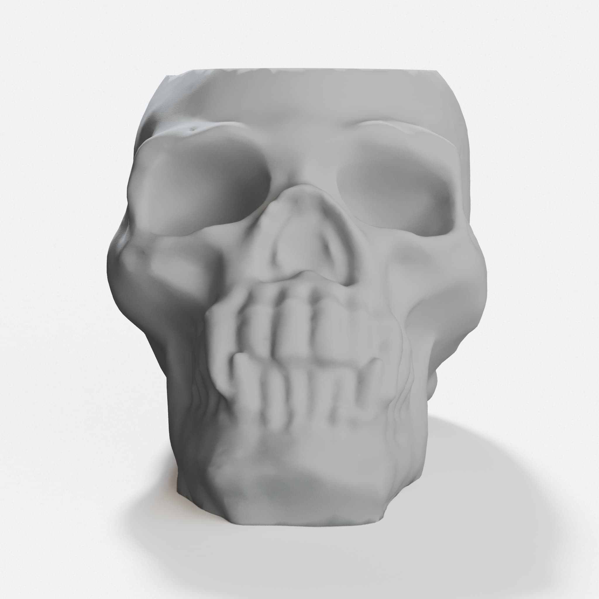 Skull Shot Glass 3D Printed Kitchen Accessory, hero tilt