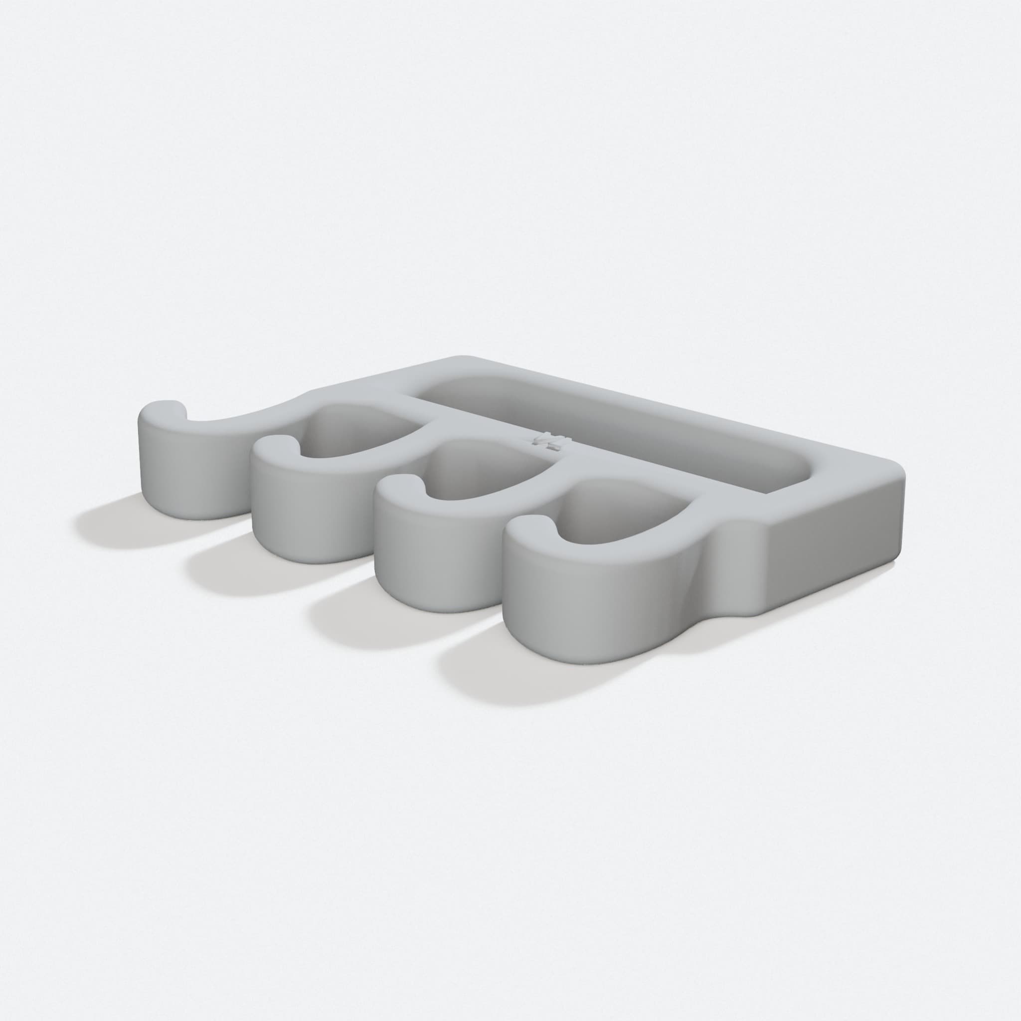 One Trip Carrier for Grocery Bags | 3D Printed Kitchen Tool, turn three quarter