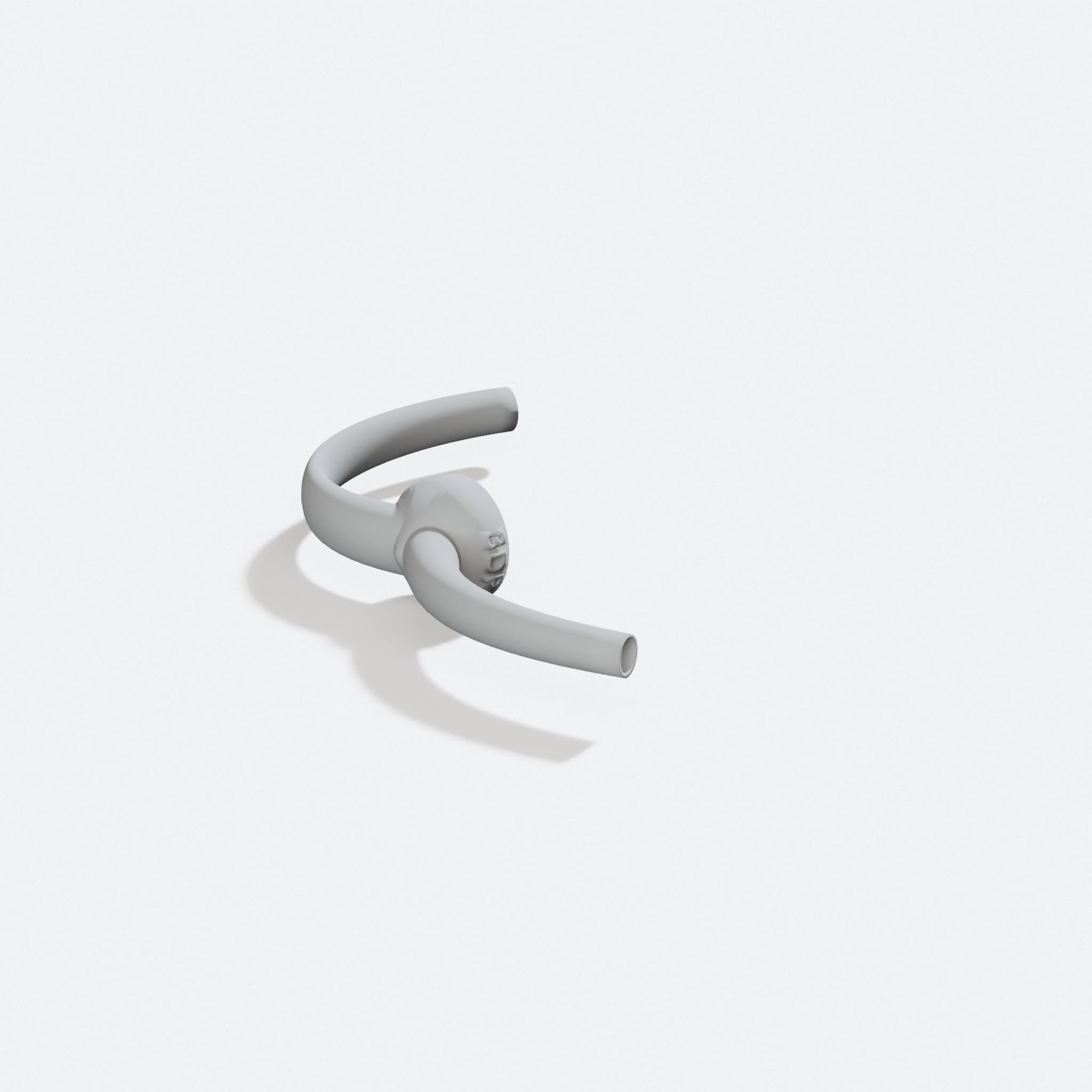 Spout V1 Bottle Cap for 3D-Printed Watering Can, turn three quarter