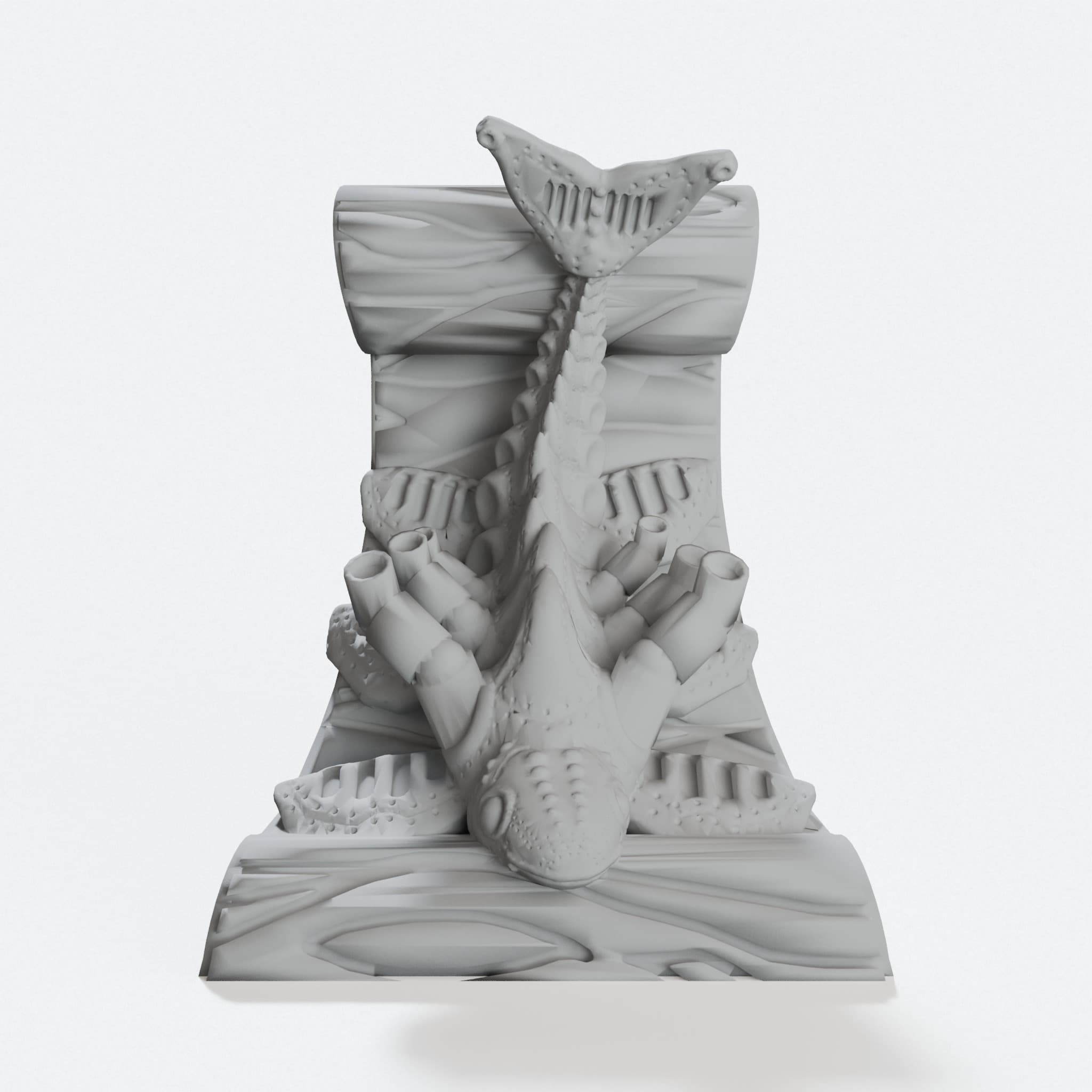 Steamed Fish Decorative Sculpture for Kitchens, hero tilt