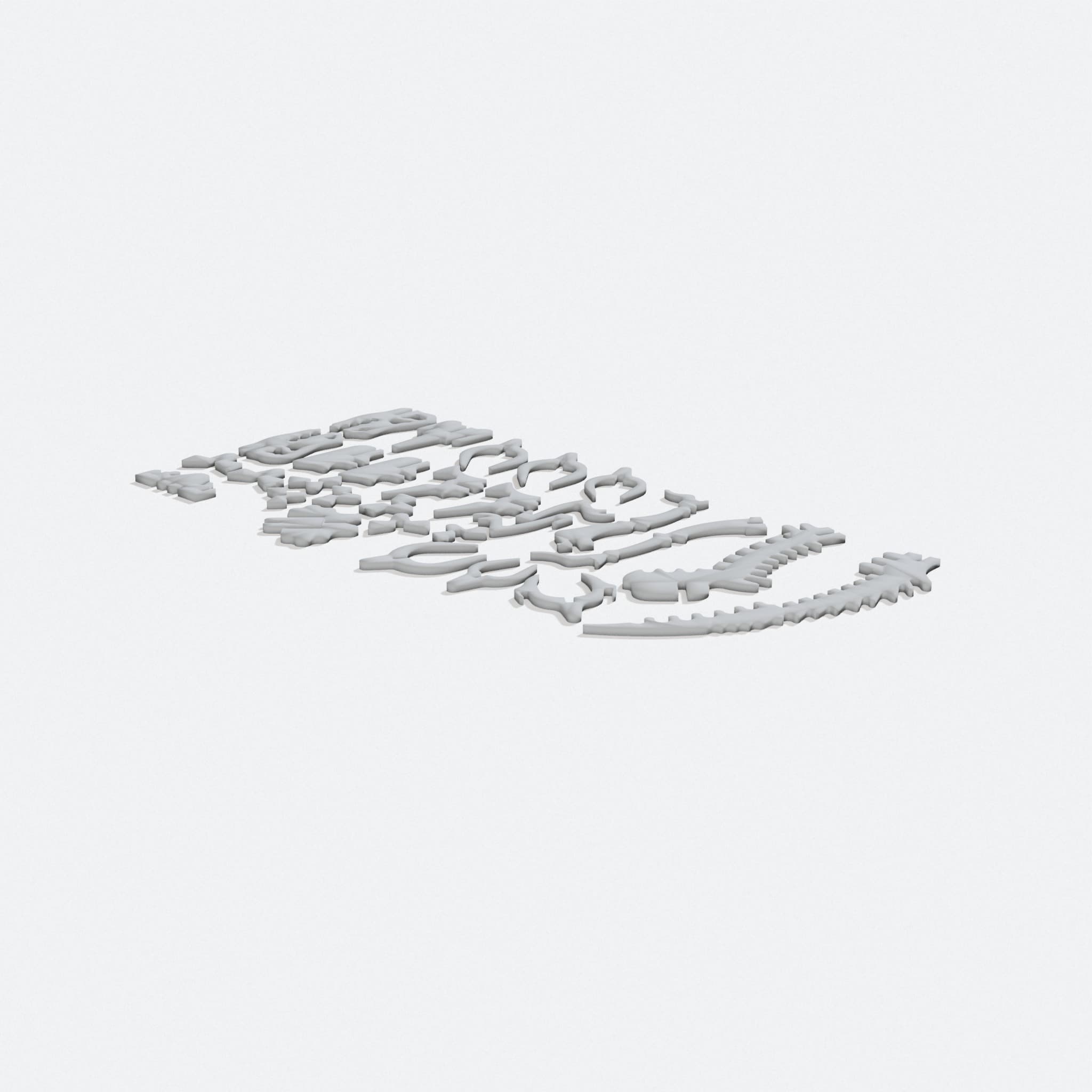 Dino Puzzle 3D Printed Toy, Dinosaur T-Rex Design, turn three quarter