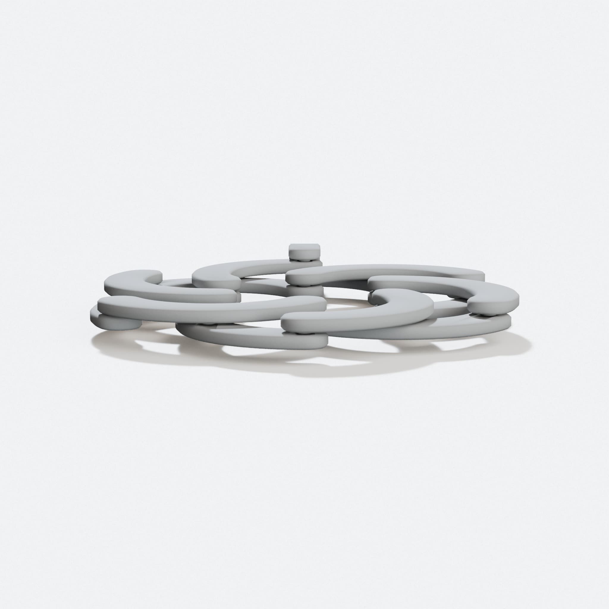 Expandable Flower Pendant, 3D Printed Gift, hero tilt