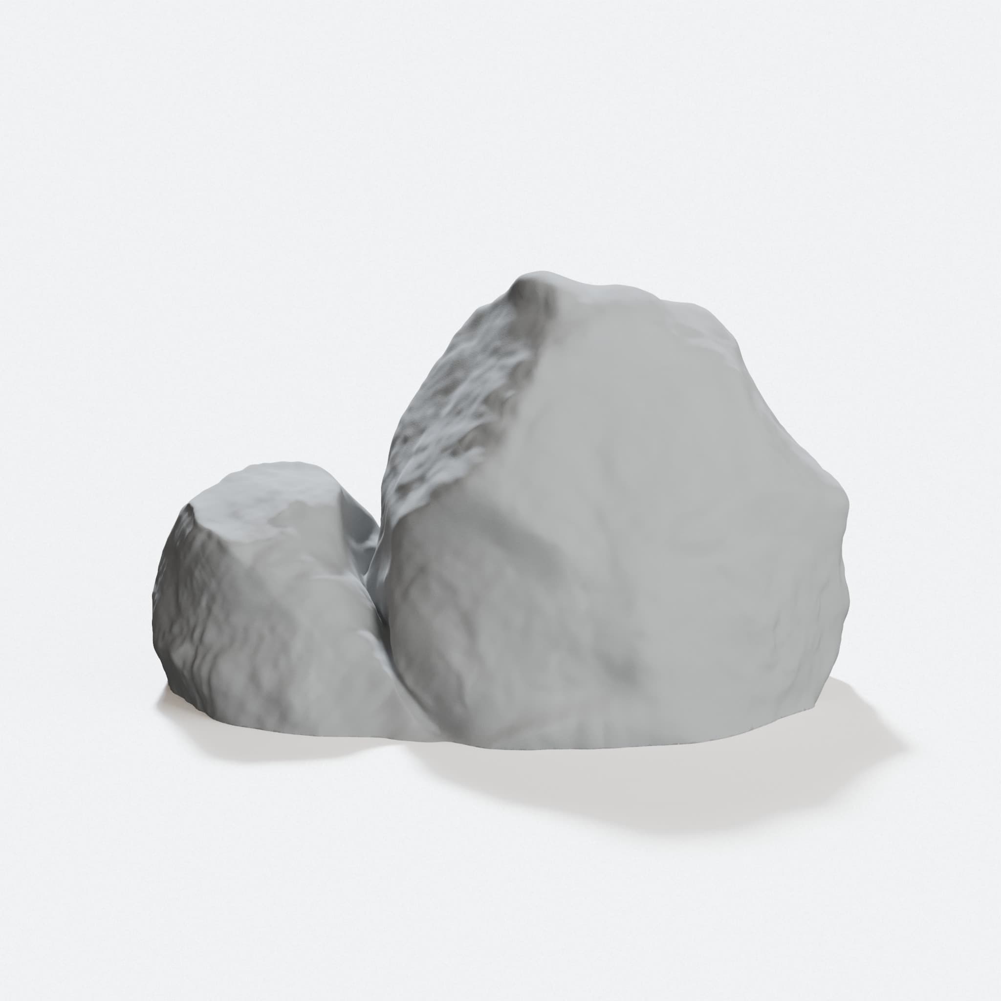 3D Printed Cluster of Rocks for DnD Tabletop Games, hero tilt