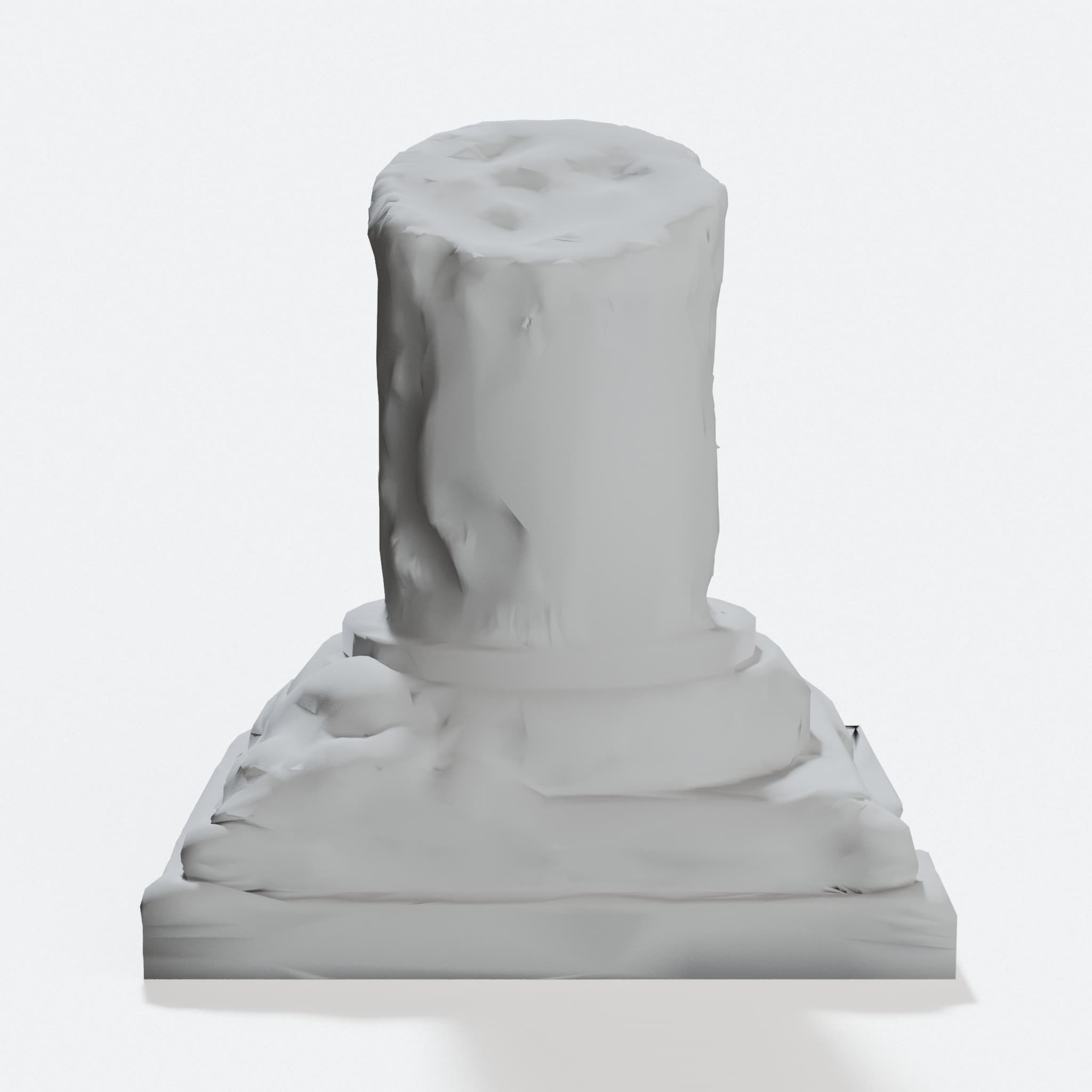 OpenForge Broken Pillar, Tabletop Ruin Detail, hero tilt