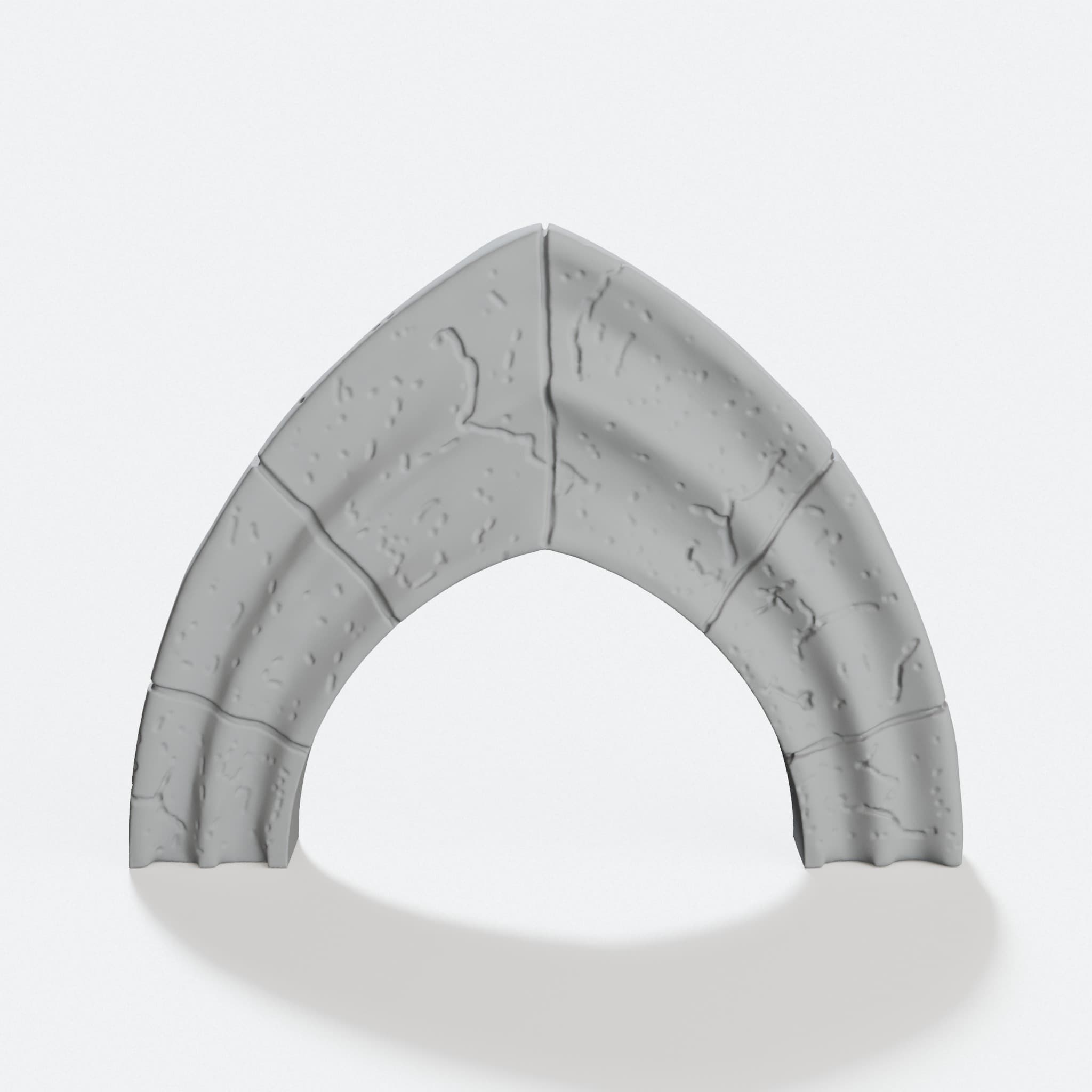 OpenForge 2.0 Dungeon Stone Archways 3D Printed Toys, hero tilt