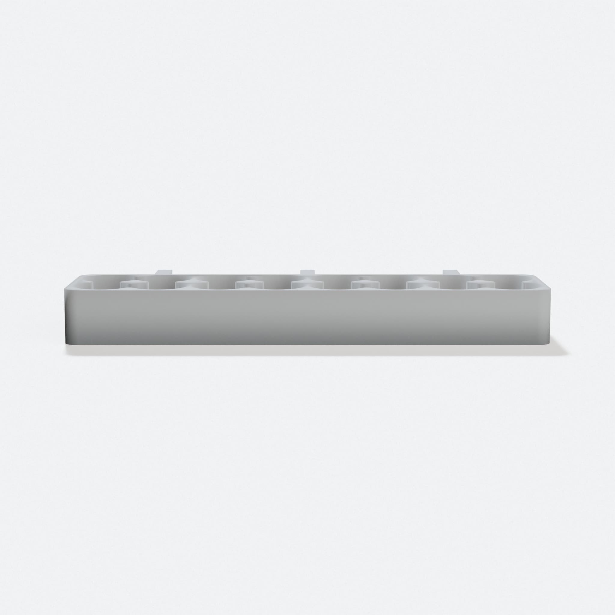 Battery Tray for Ikea Skadis Pegboard, hero tilt