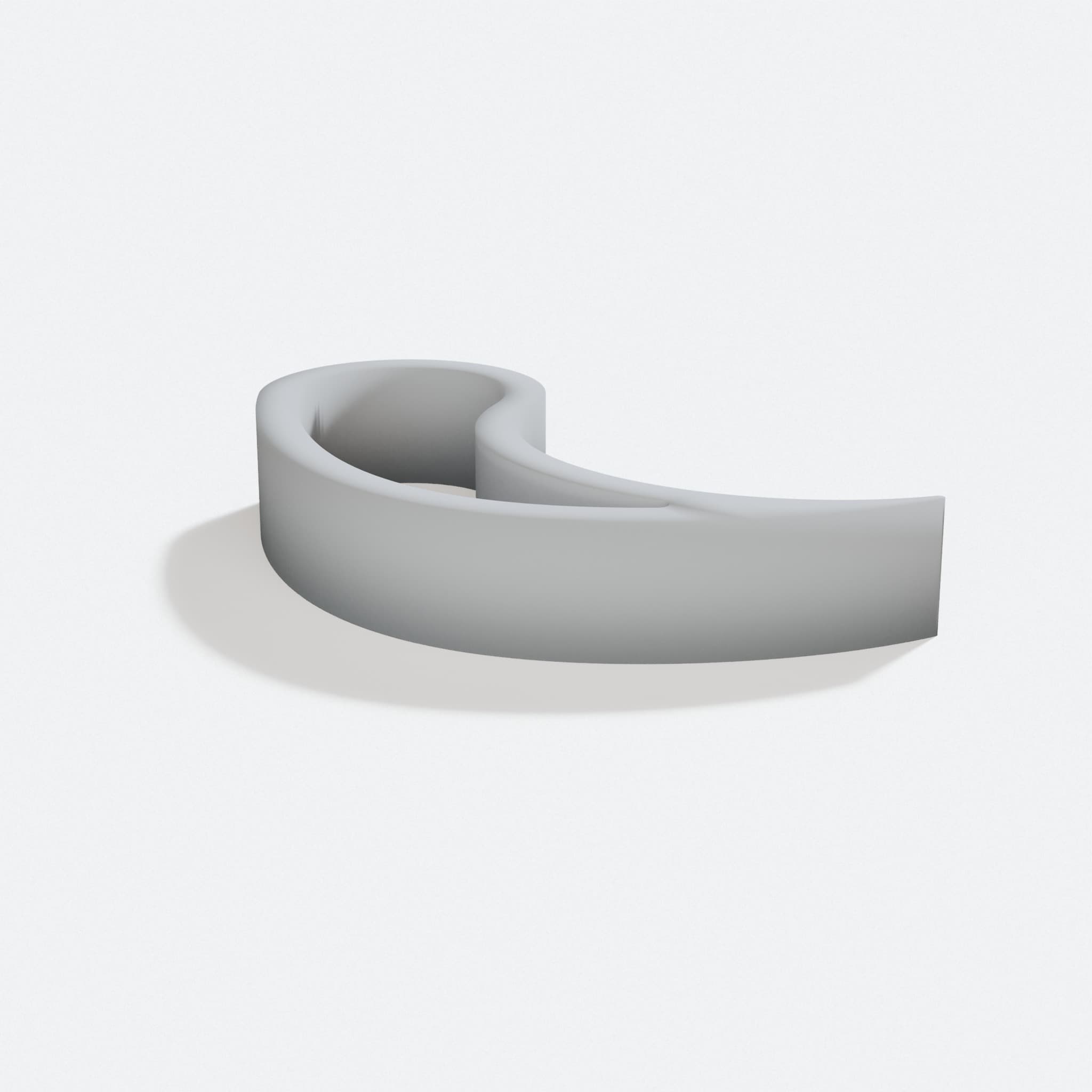 3D Printed Window Stopper for Home Decor, turn three quarter