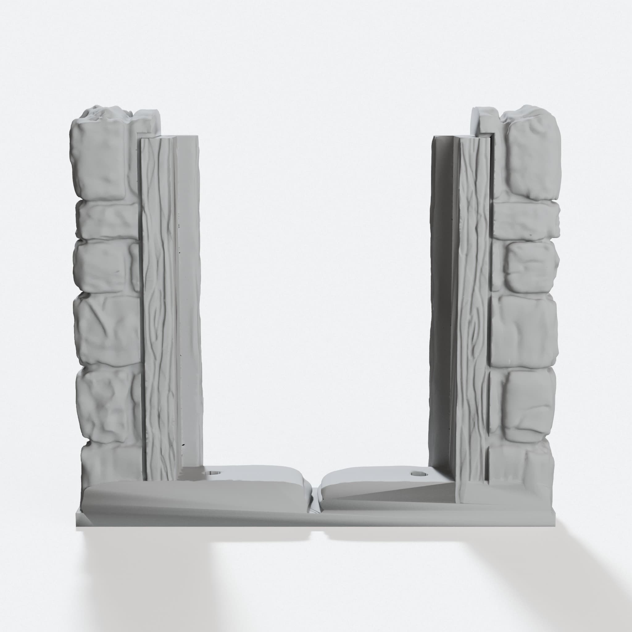 OpenForge 2.0 Dungeon Stone Square Doors, hero tilt