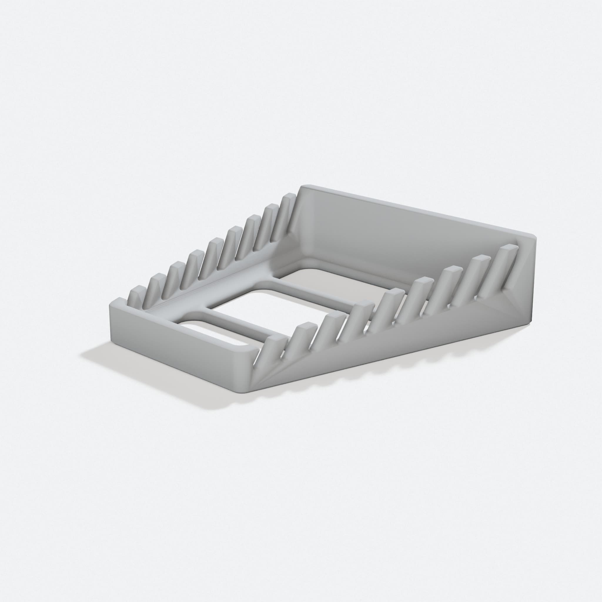 3D Printed Gearwrench Metric Ratchet Wrench Organizer, turn three quarter